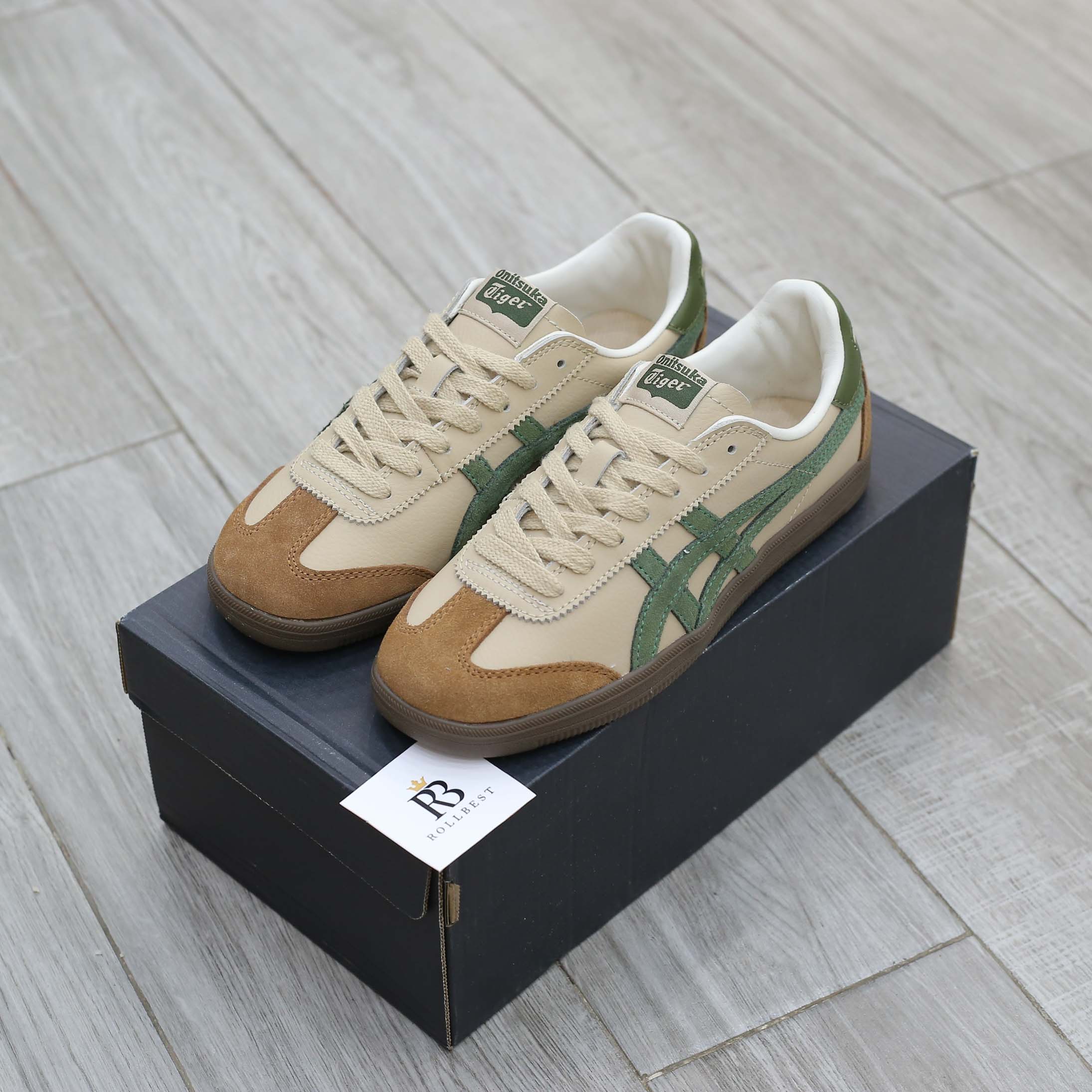Giày Onitsuka Tiger Tokuten ‘Beige Green’ Best Quality