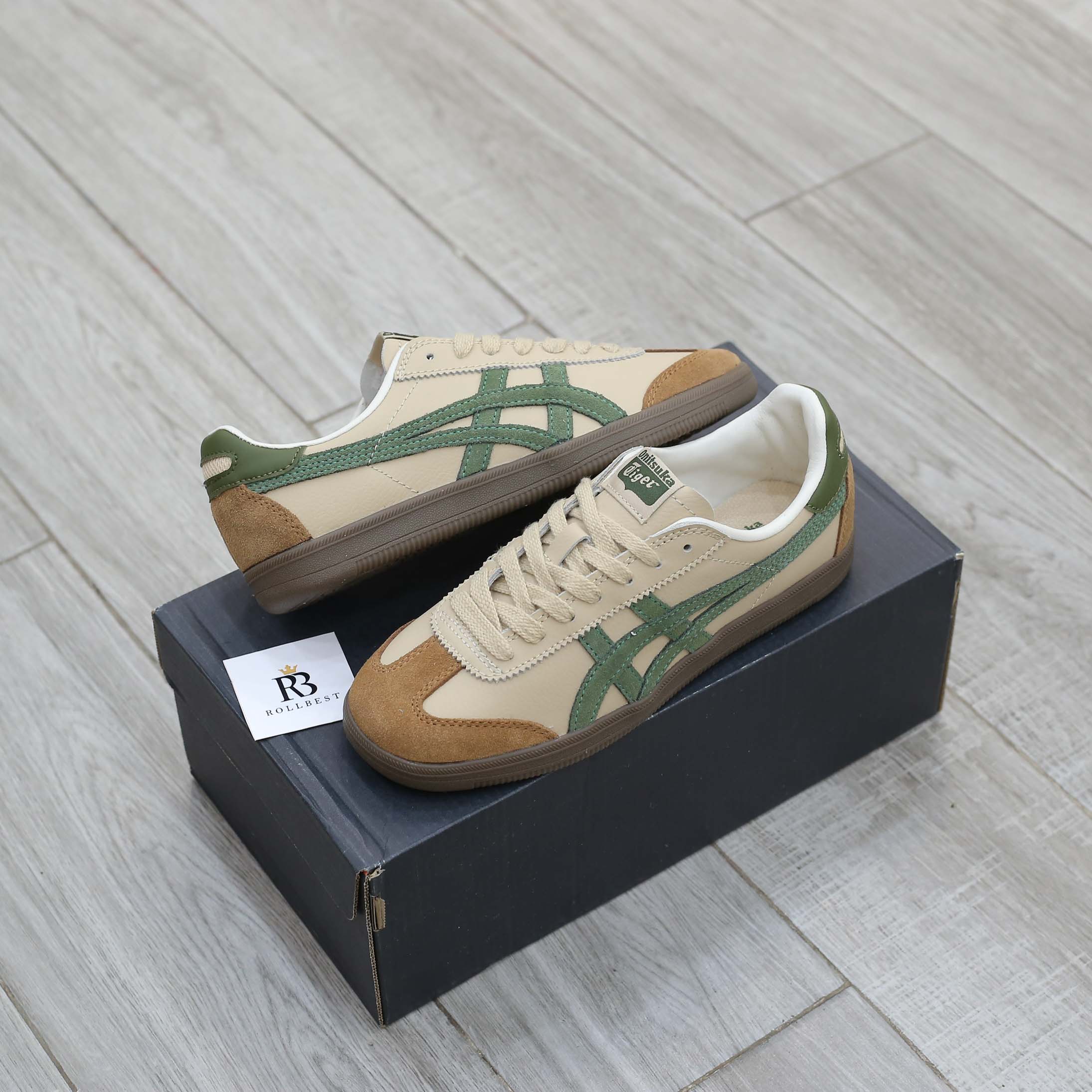 Giày Onitsuka Tiger Tokuten ‘Beige Green’ Best Quality