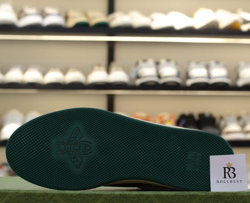 Giày ‎Gucci Screener Distressed Pink Green Best Quality