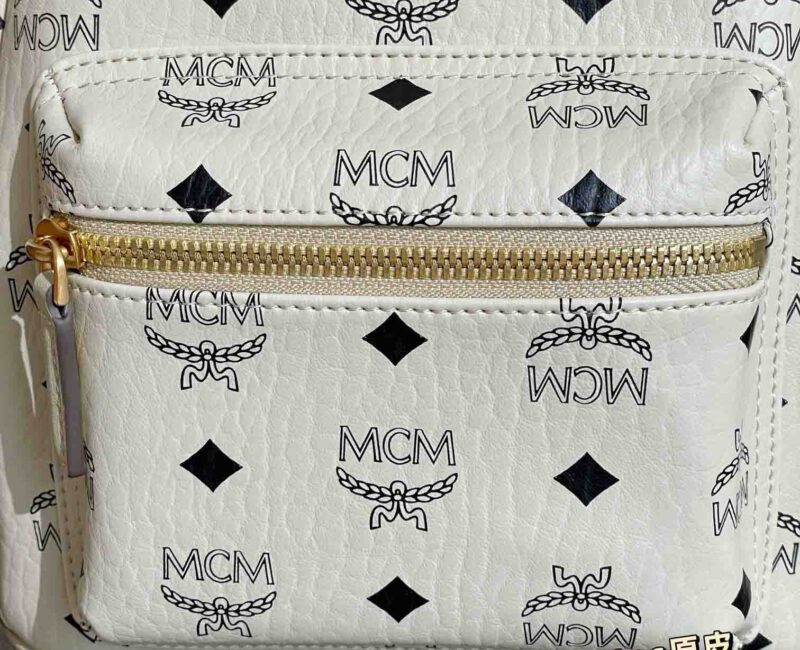 Balo MCM Stark Side Studs White Mini Best Quality