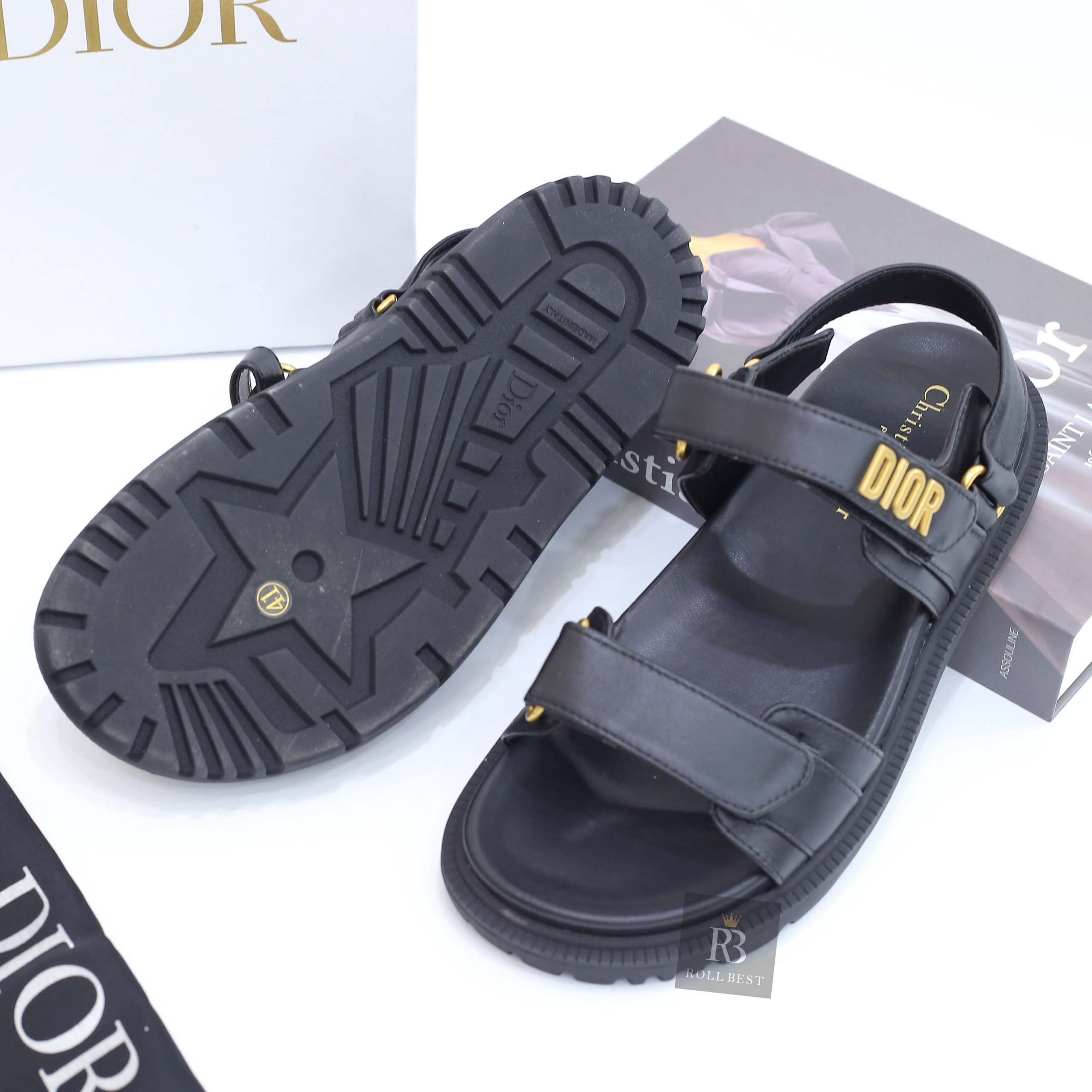 Dép Dioract Sandal Rose Quartz Quilted Cannage Calfskin Best Quality