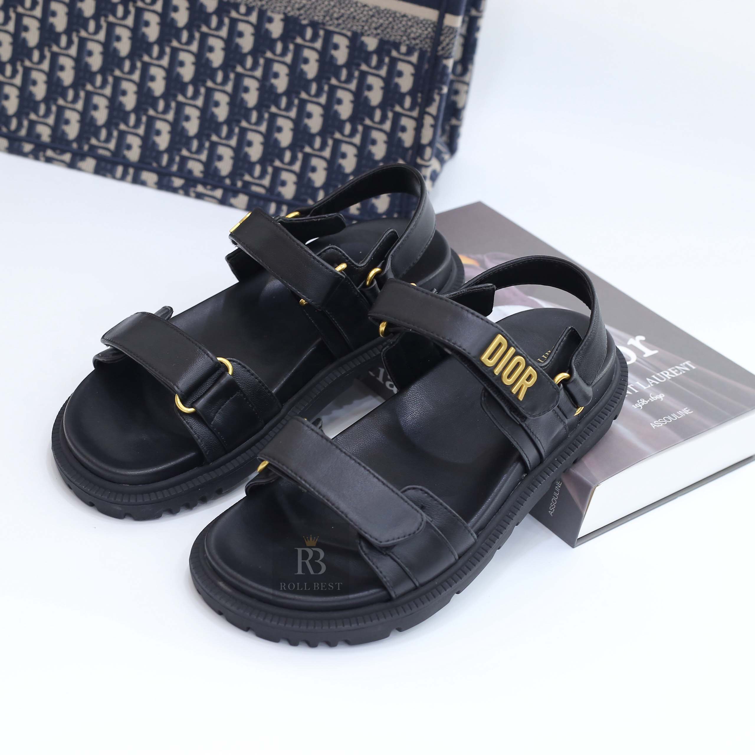 Dép Dioract Sandal Rose Quartz Quilted Cannage Calfskin Best Quality