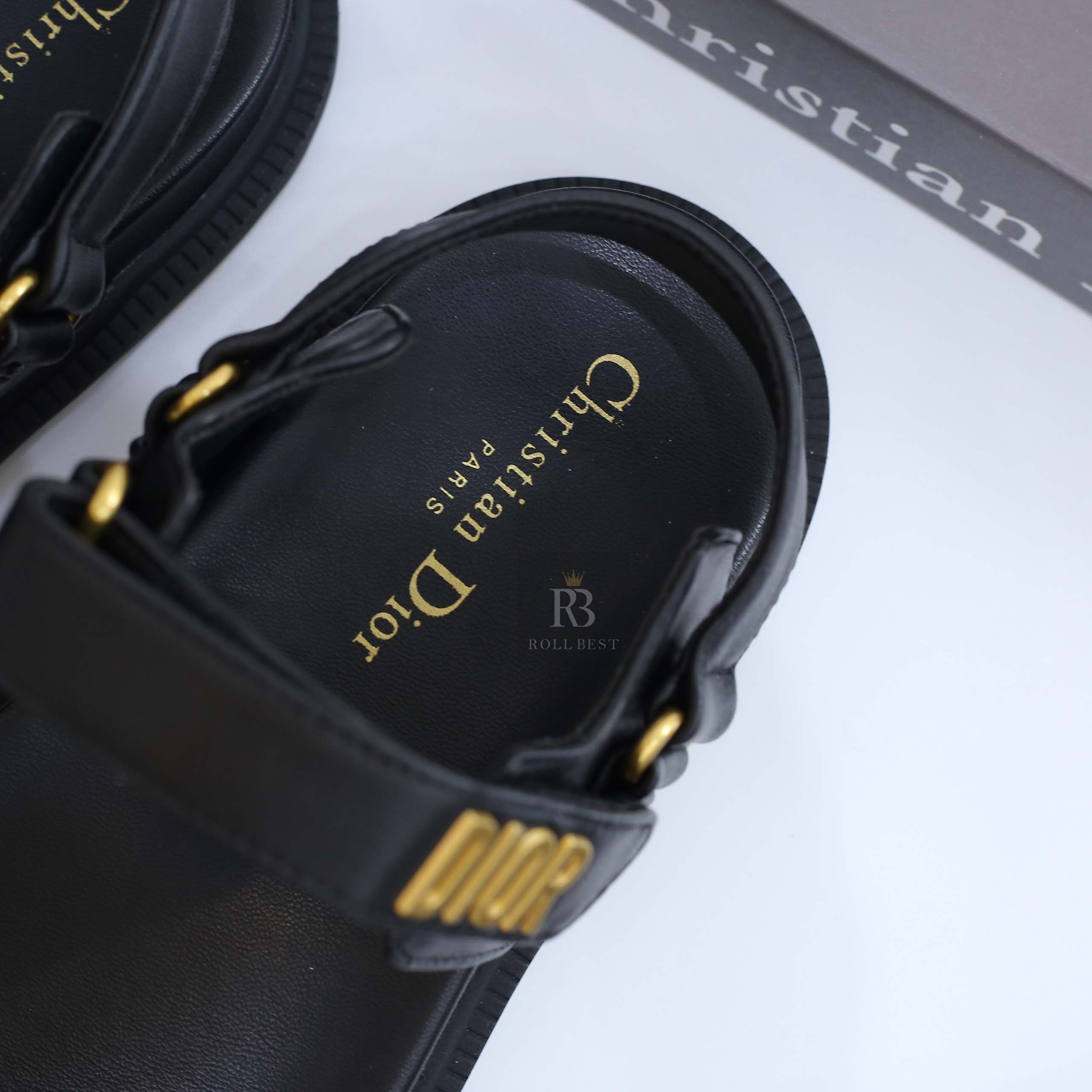 Dép Dioract Sandal Rose Quartz Quilted Cannage Calfskin Best Quality