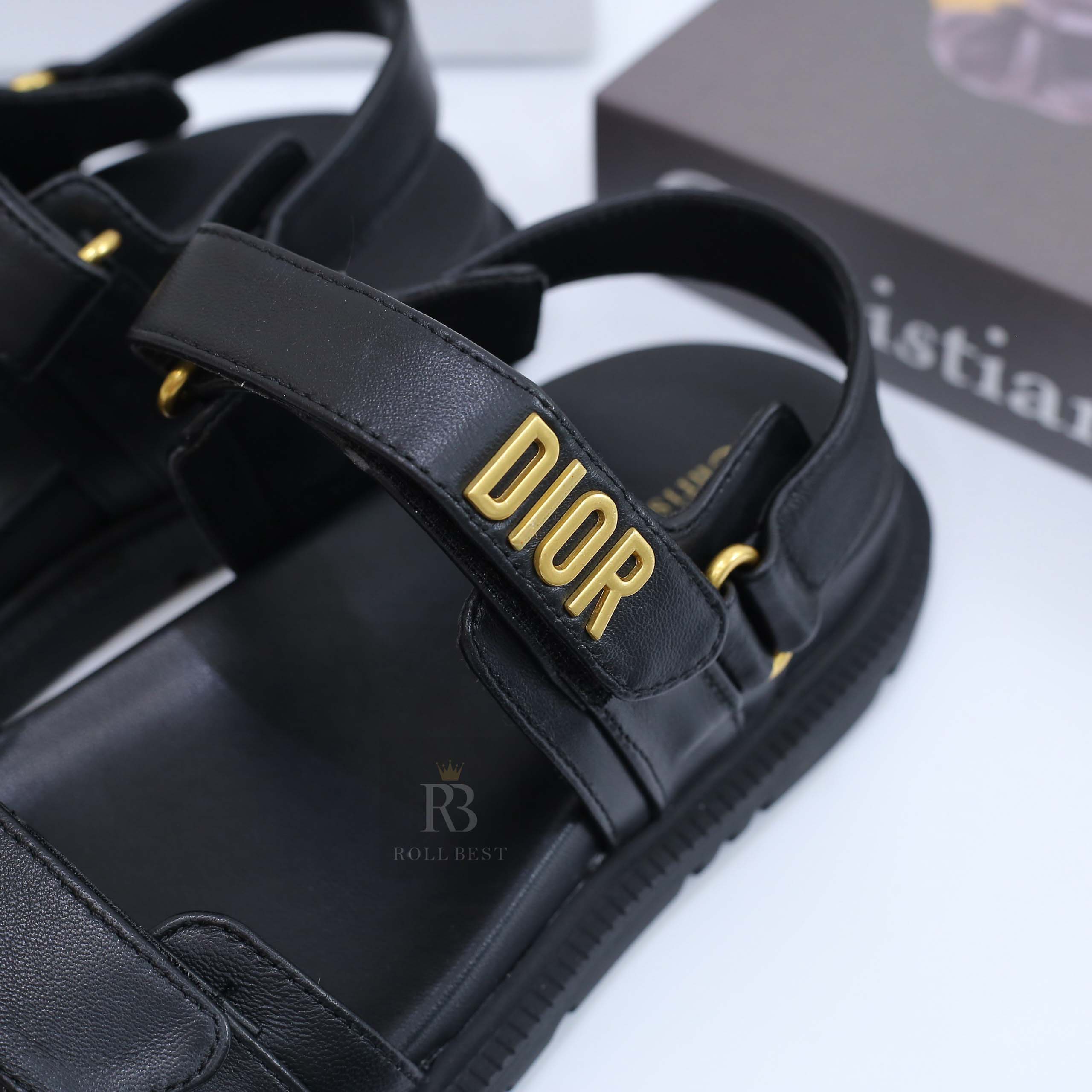 Dép Dioract Sandal Rose Quartz Quilted Cannage Calfskin Best Quality