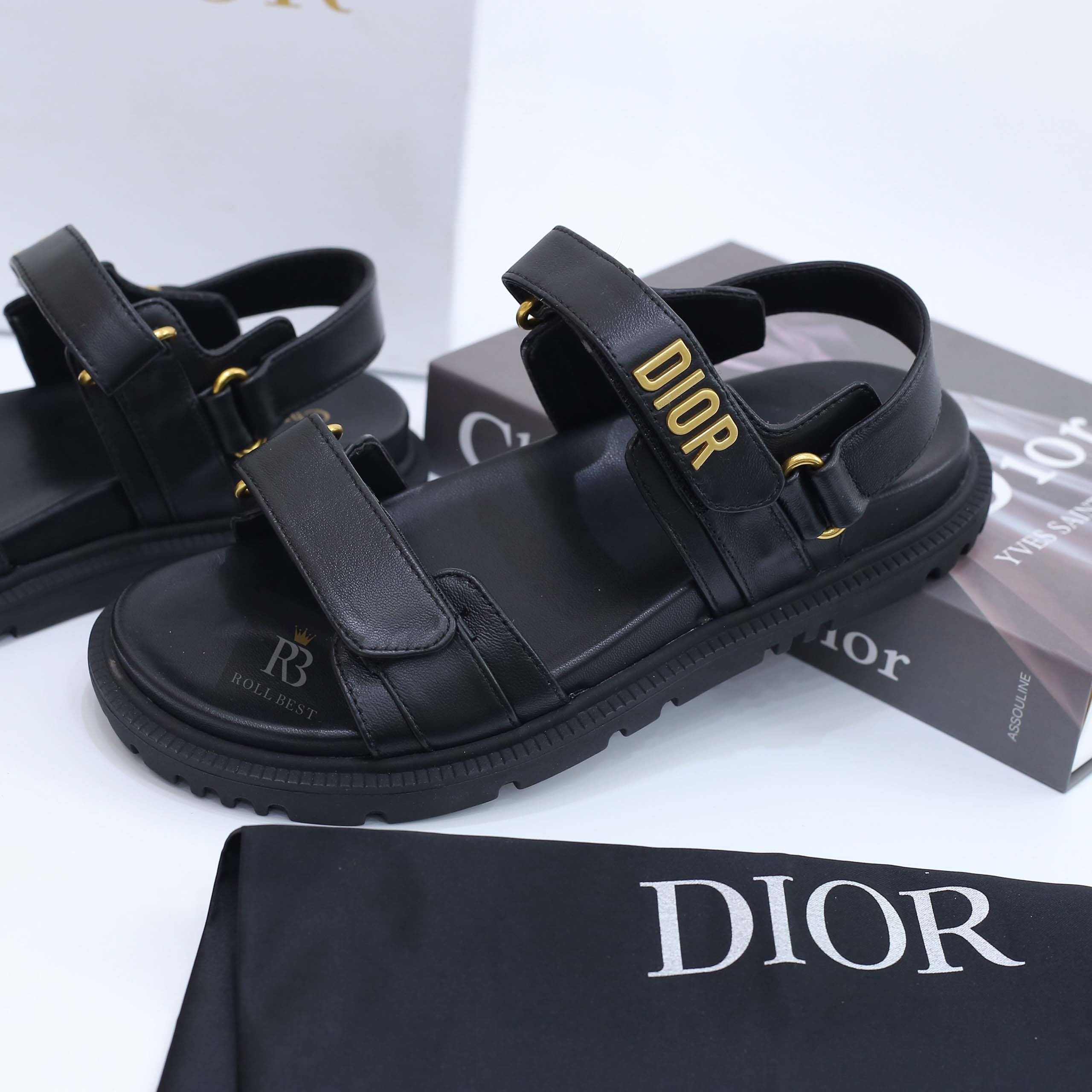 Dép Dioract Sandal Rose Quartz Quilted Cannage Calfskin Best Quality