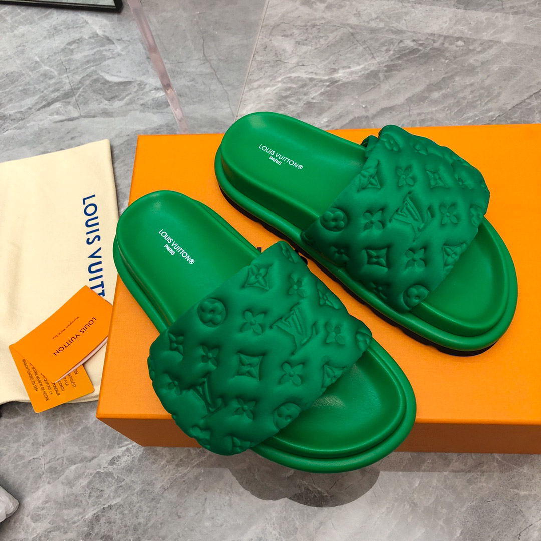 Dép Louis Vuitton Pool Pillow Flat Comfort Mule Best Quality