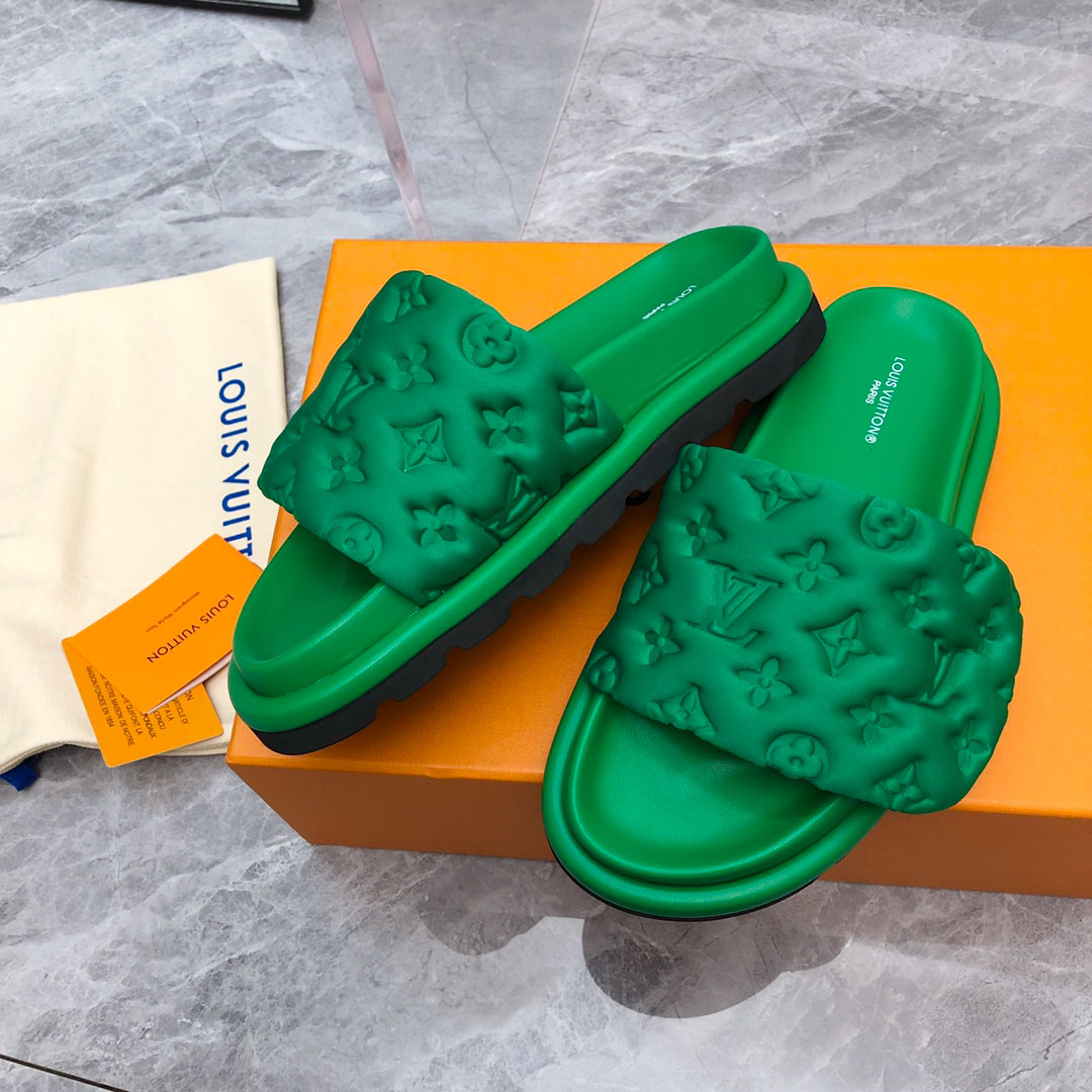 Dép Louis Vuitton Pool Pillow Flat Comfort Mule Best Quality
