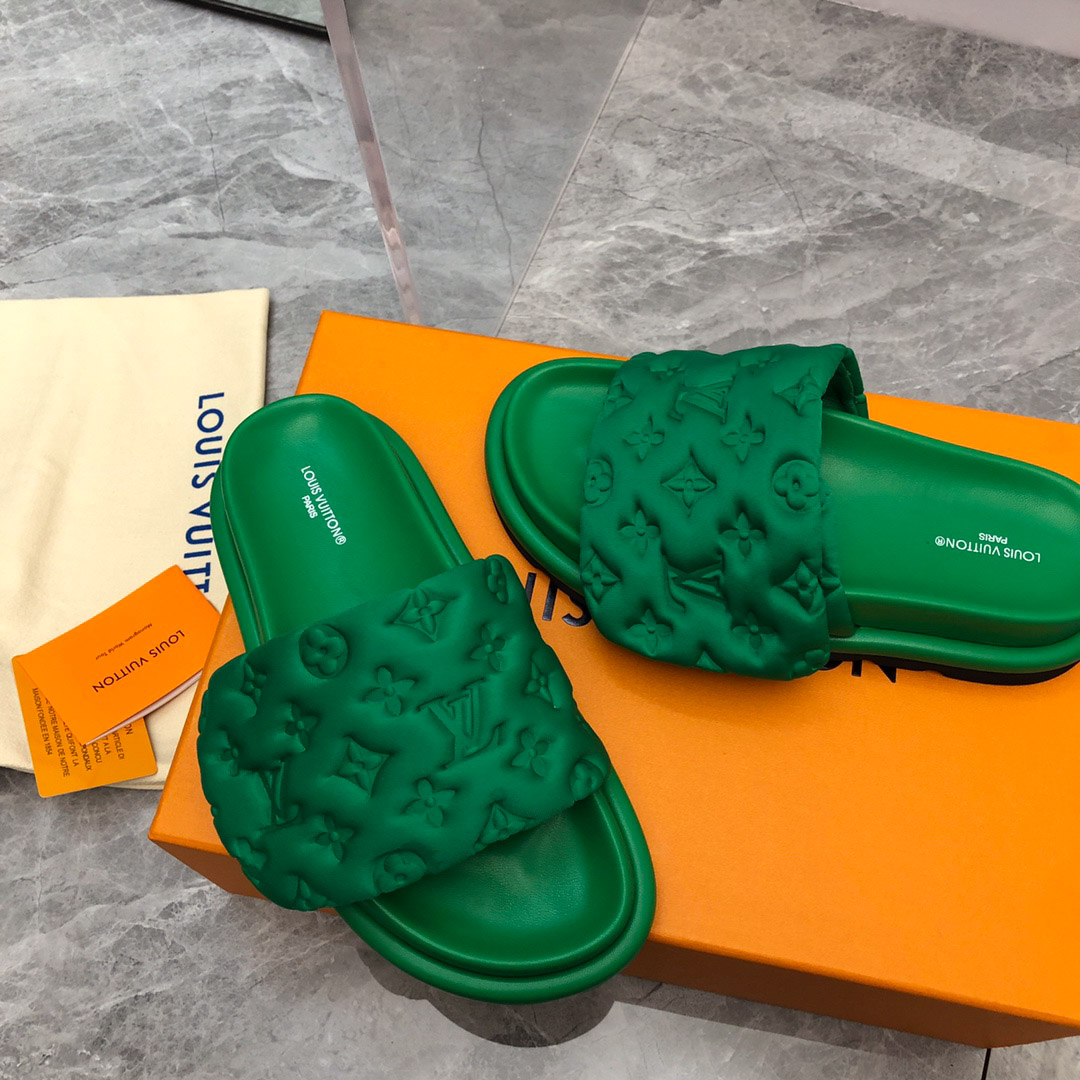 Dép Louis Vuitton Pool Pillow Flat Comfort Mule Best Quality