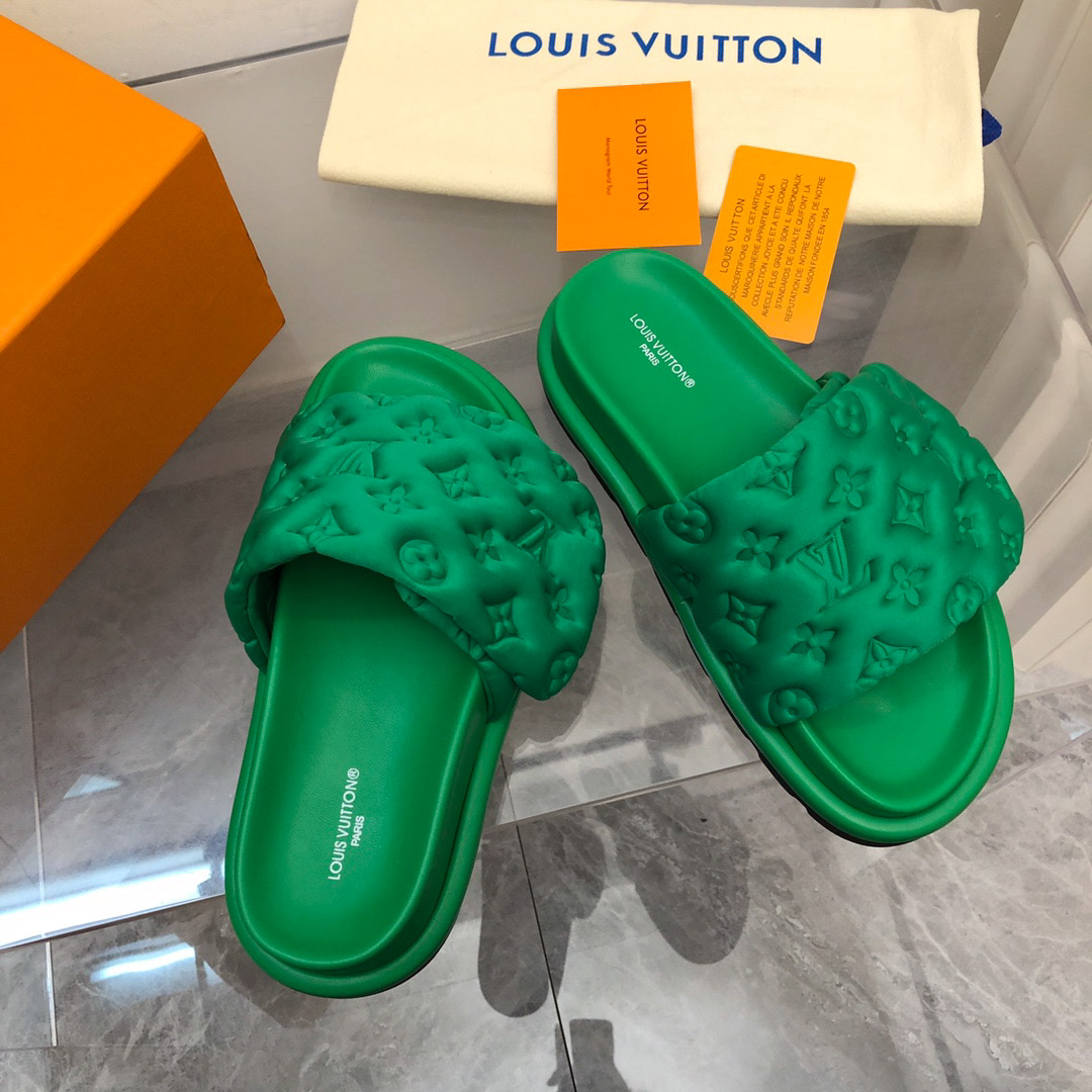 Dép Louis Vuitton Pool Pillow Flat Comfort Mule Best Quality