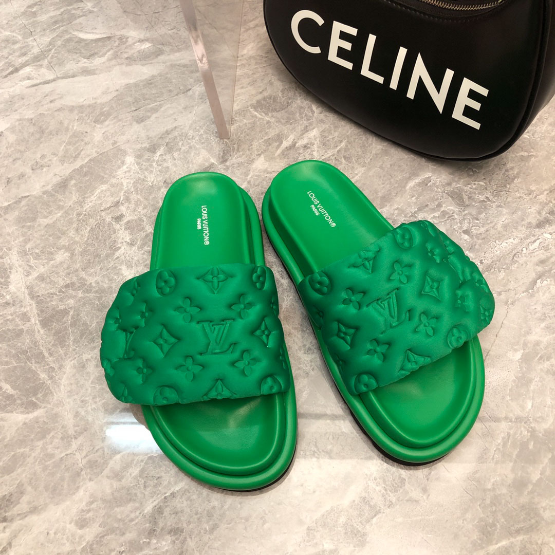 Dép Louis Vuitton Pool Pillow Flat Comfort Mule Best Quality