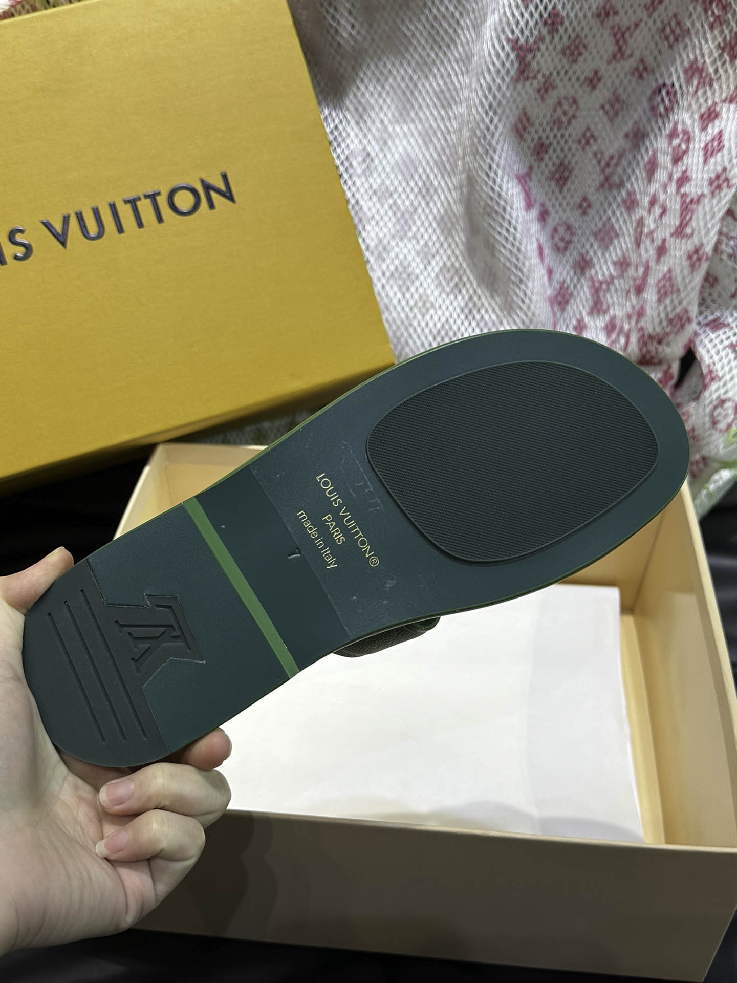 Dép LV Oasis Mule Damier Blue Best Quality