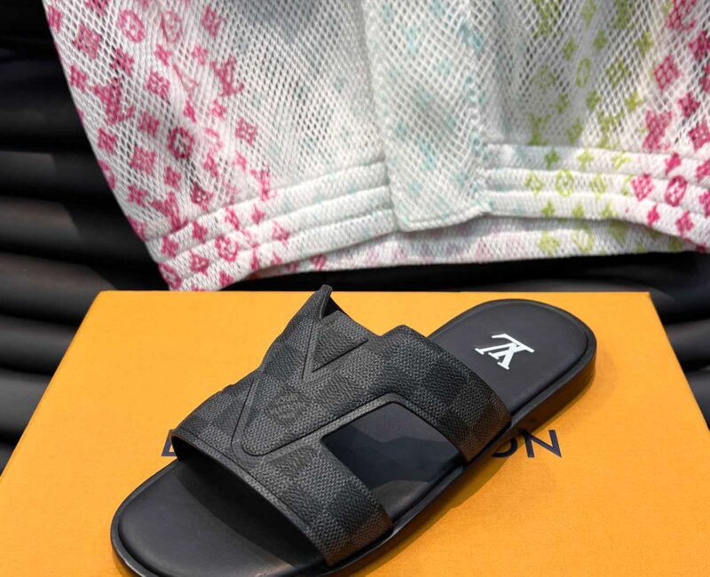 Dép LV Oasis Mule Damier Màu Xám Best Quality