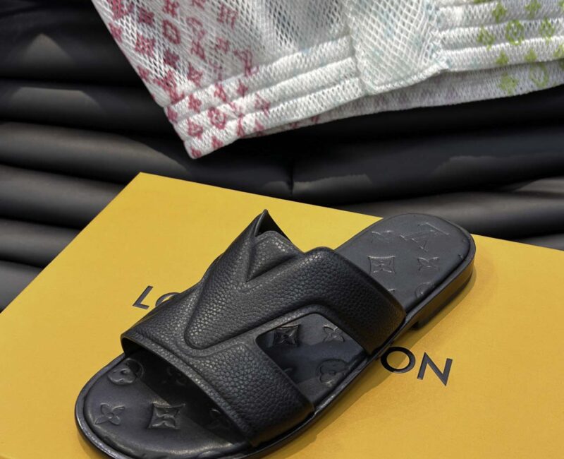 Dép LV Oasis Mule Monogram Leather Logo Best Quality