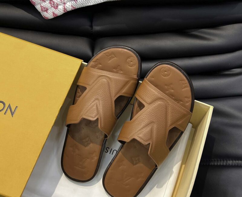 Dép LV Oasis Mule Nâu Moka Leather Best Quality