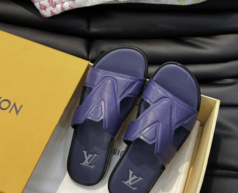 Dép LV Oasis Mule Xanh Marine Best Quality