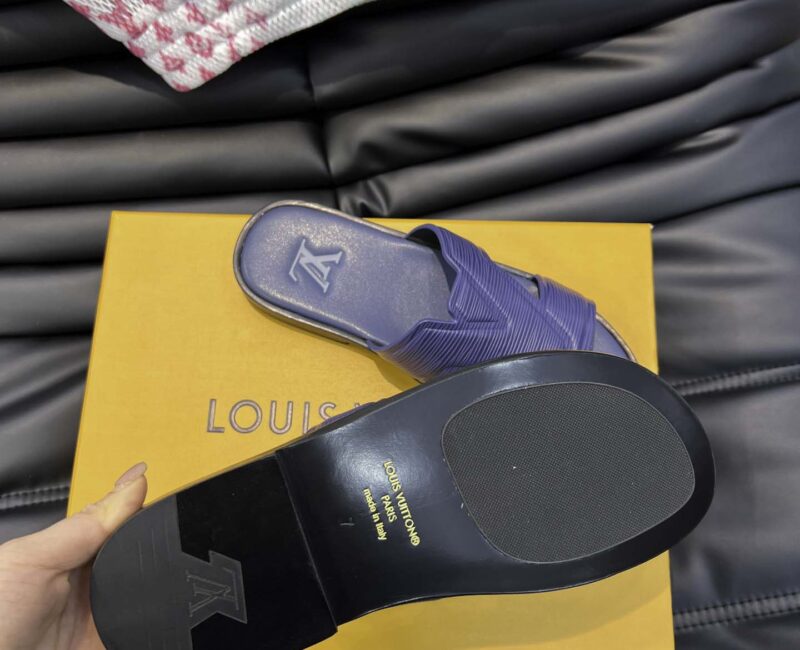 Dép LV Oasis Mule Xanh Marine Best Quality