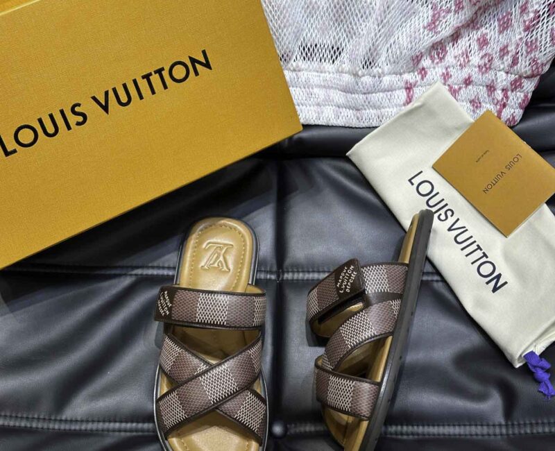 Dép LV Venice Mule Monogram Eclipse Best Quality