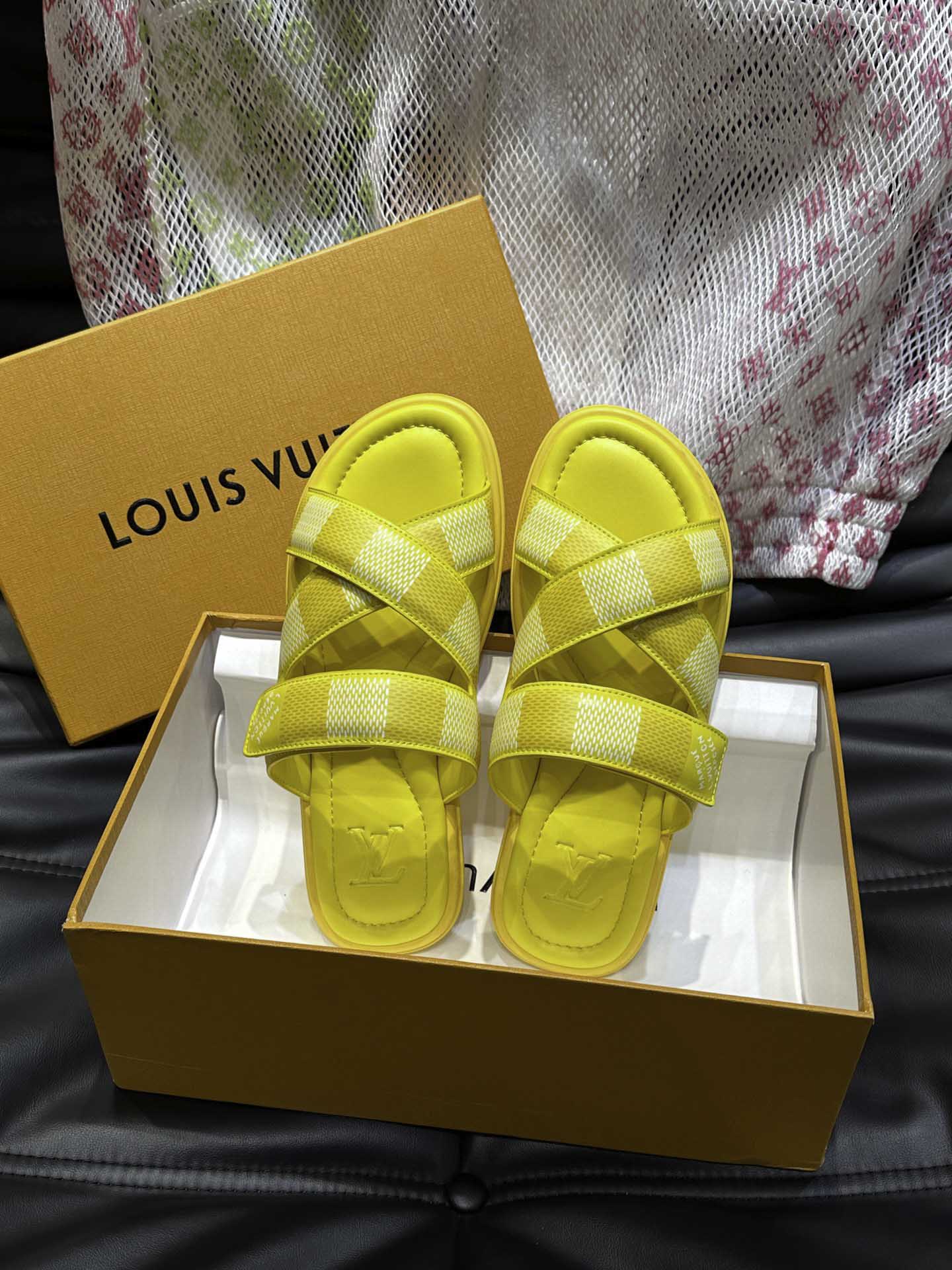 Dép LV Venice Mule Monogram Eclipse Best Quality