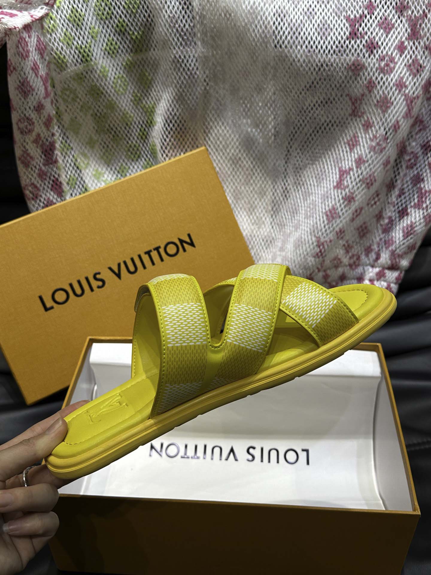 Dép LV Venice Mule Monogram Eclipse Best Quality