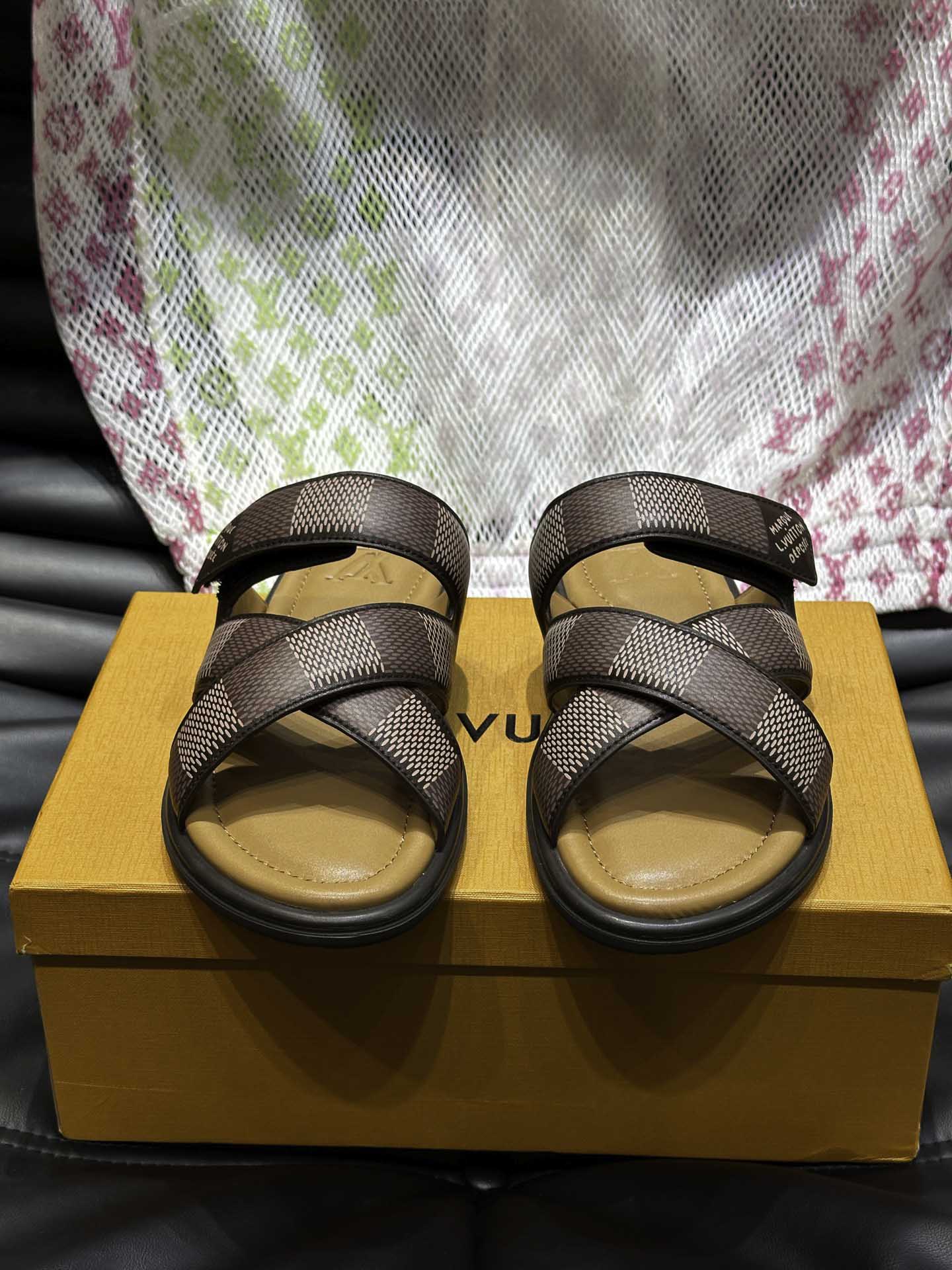 Dép LV Venice Mule Monogram Eclipse Best Quality