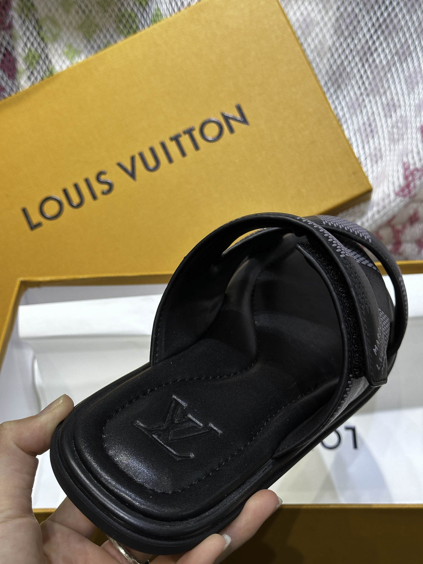 Dép LV Venice Mule Monogram Eclipse Best Quality