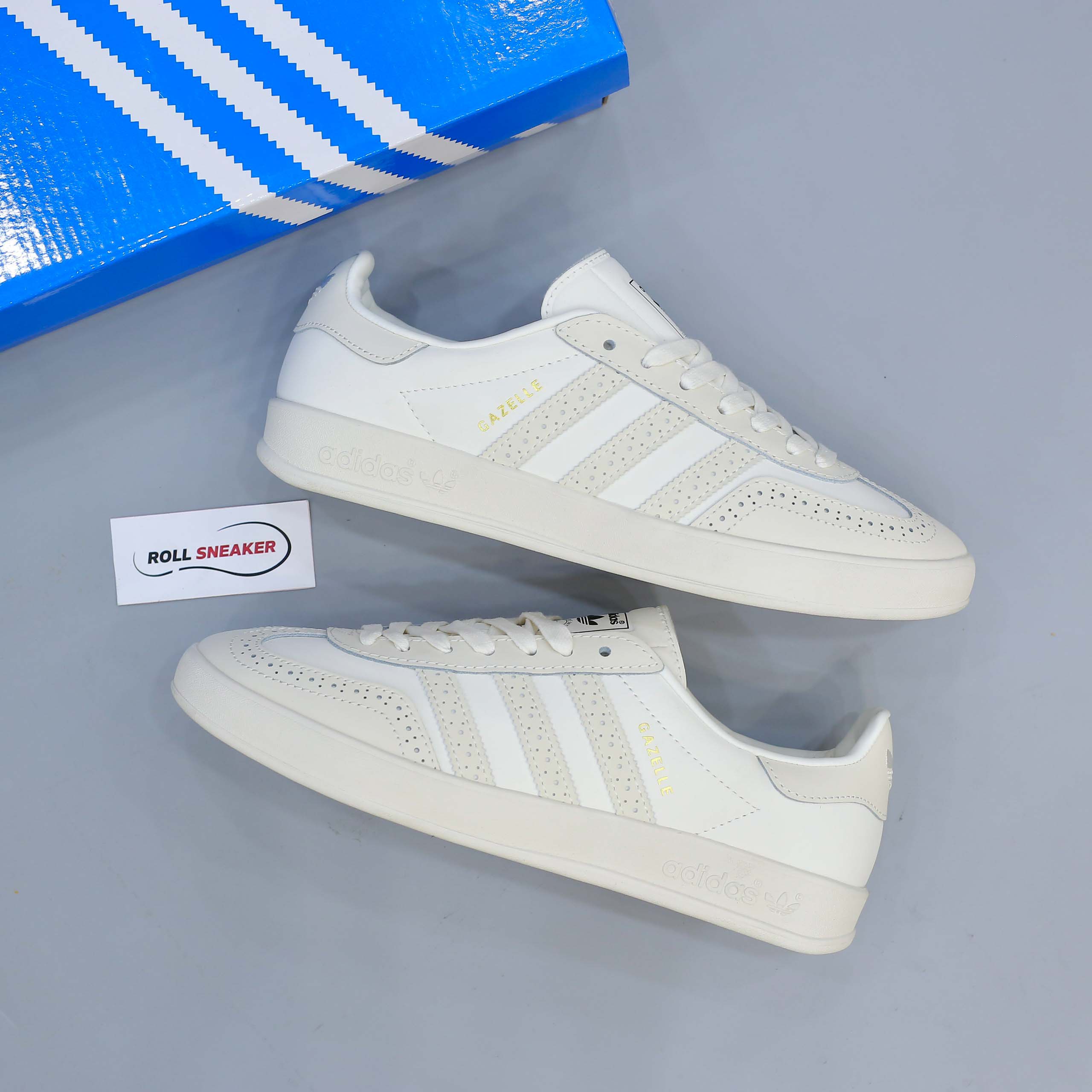 Giày Adidas Gazelle Indoor Cream White Like Auth