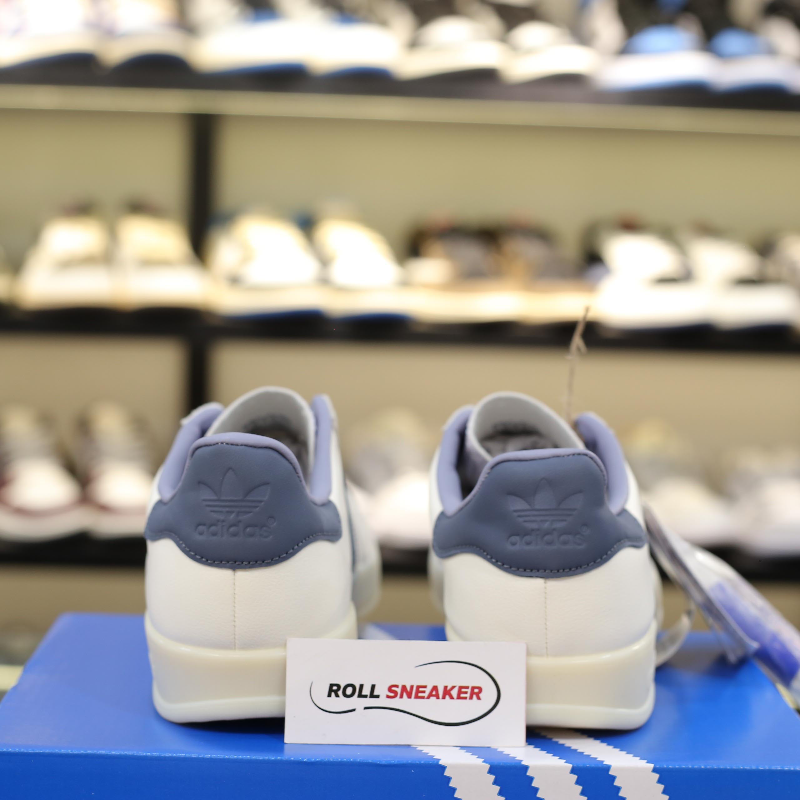 Giày Adidas Originals Gazelle Indoor White Navy Like Auth