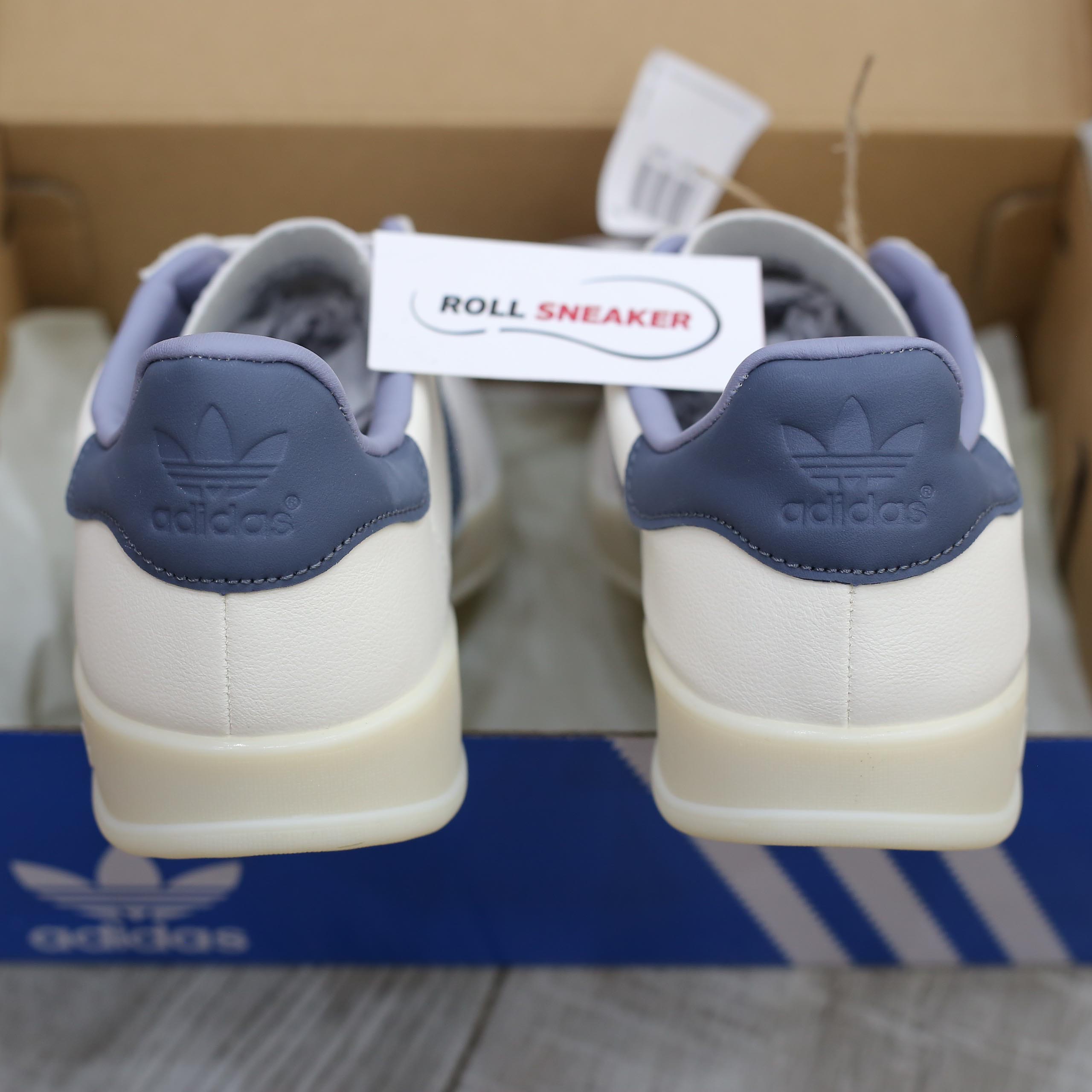 Giày Adidas Originals Gazelle Indoor White Navy Like Auth