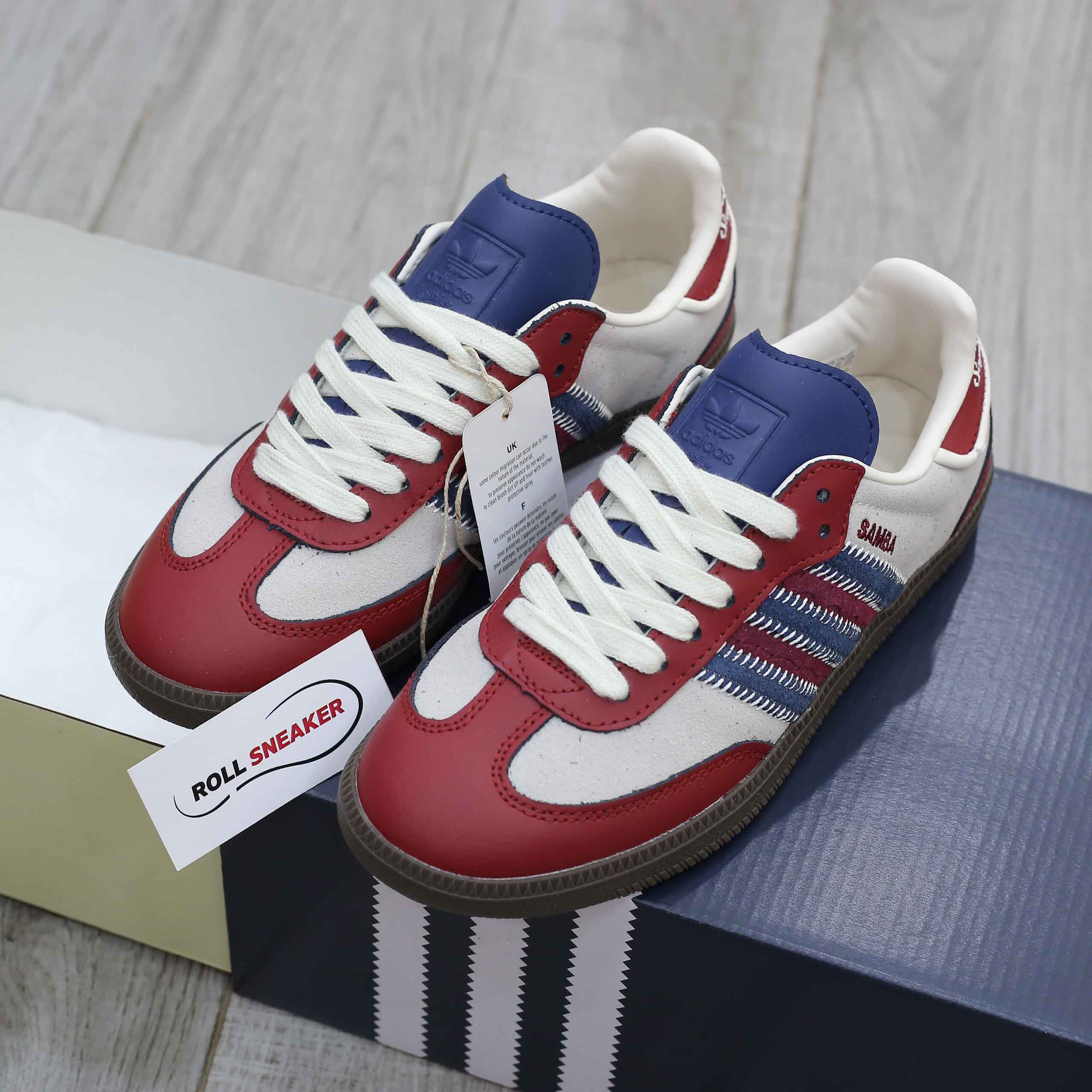 Giày Adidas Samba OG Notitle Maroon Like Auth