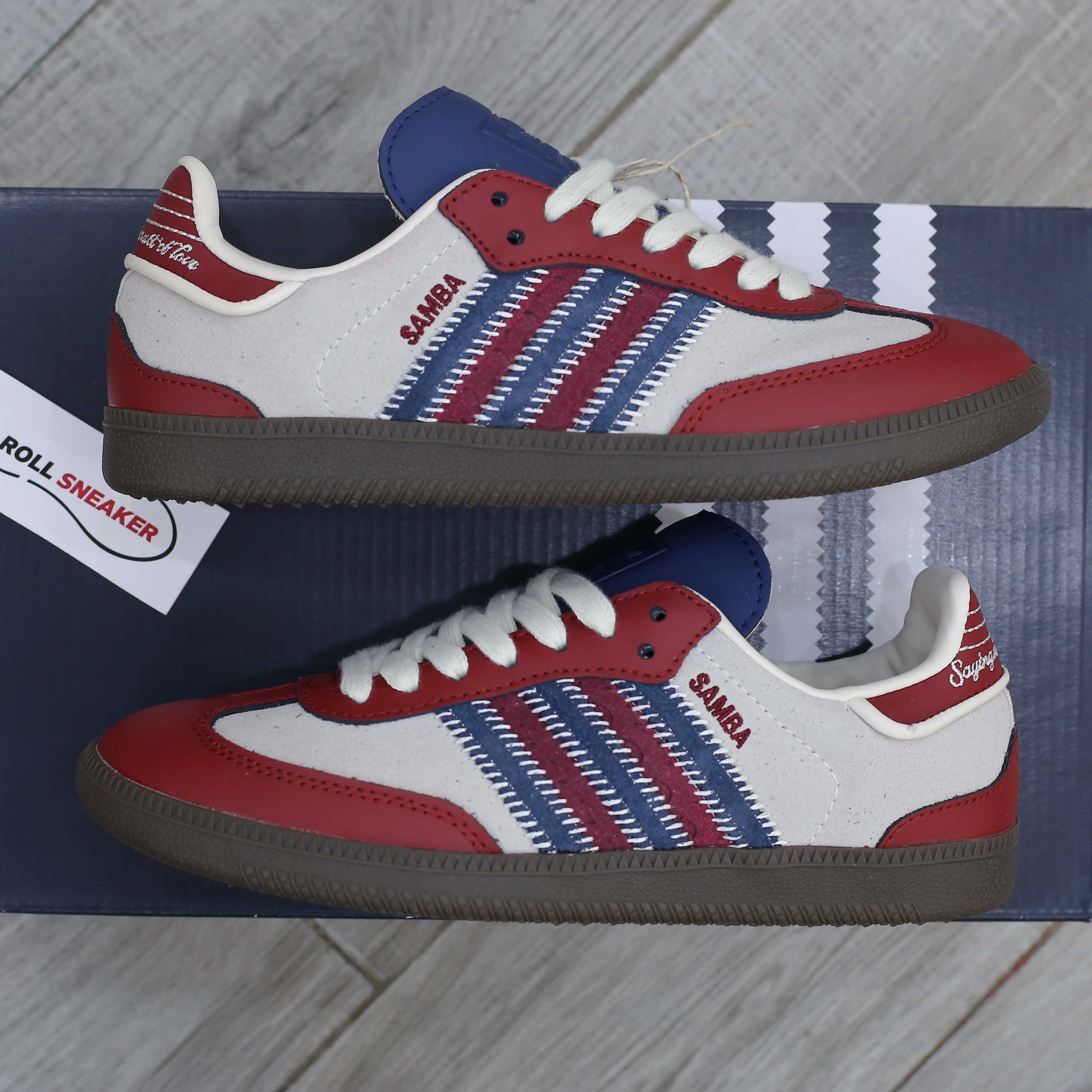 Giày Adidas Samba OG Notitle Maroon Like Auth