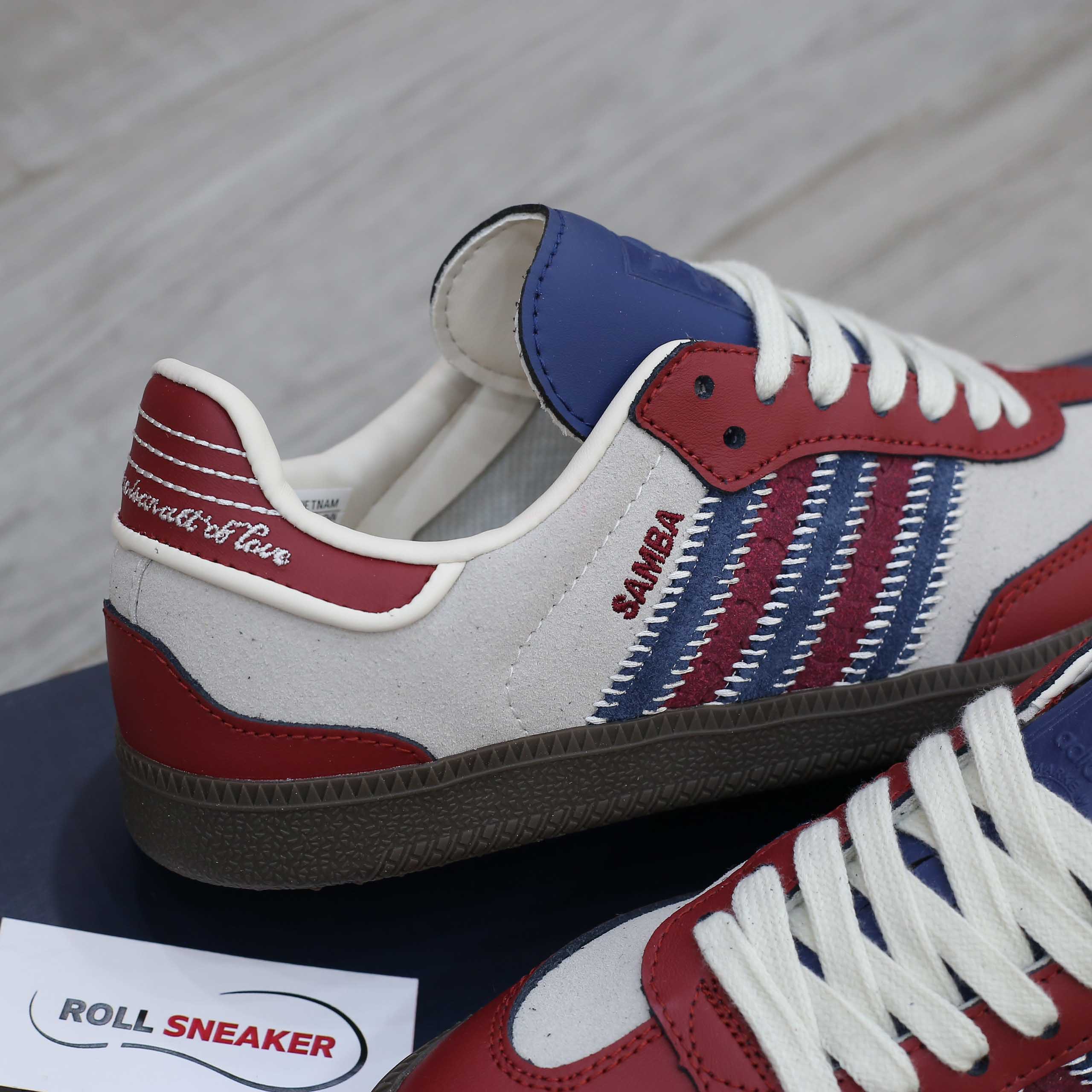 Giày Adidas Samba OG Notitle Maroon Like Auth