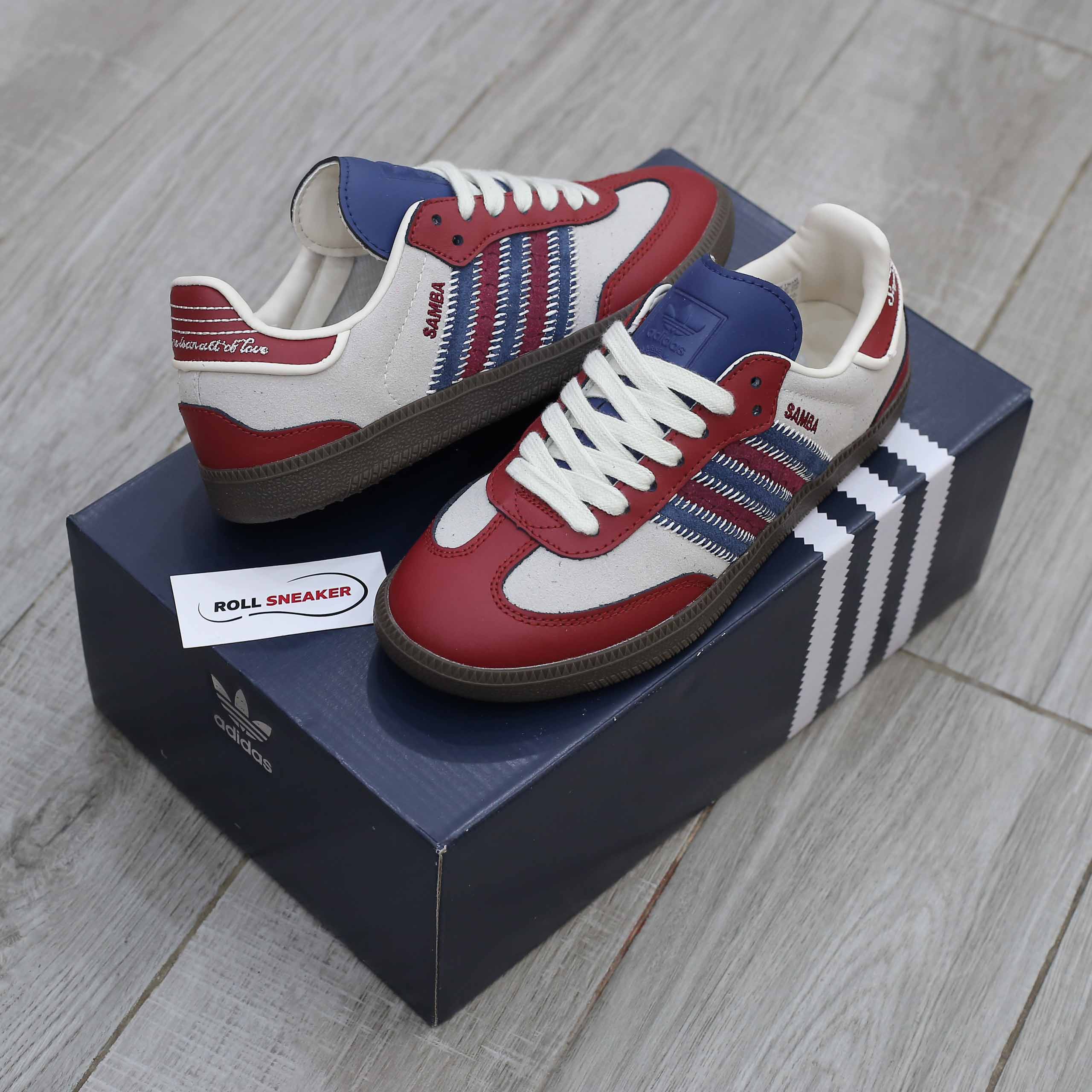 Giày Adidas Samba OG Notitle Maroon Like Auth