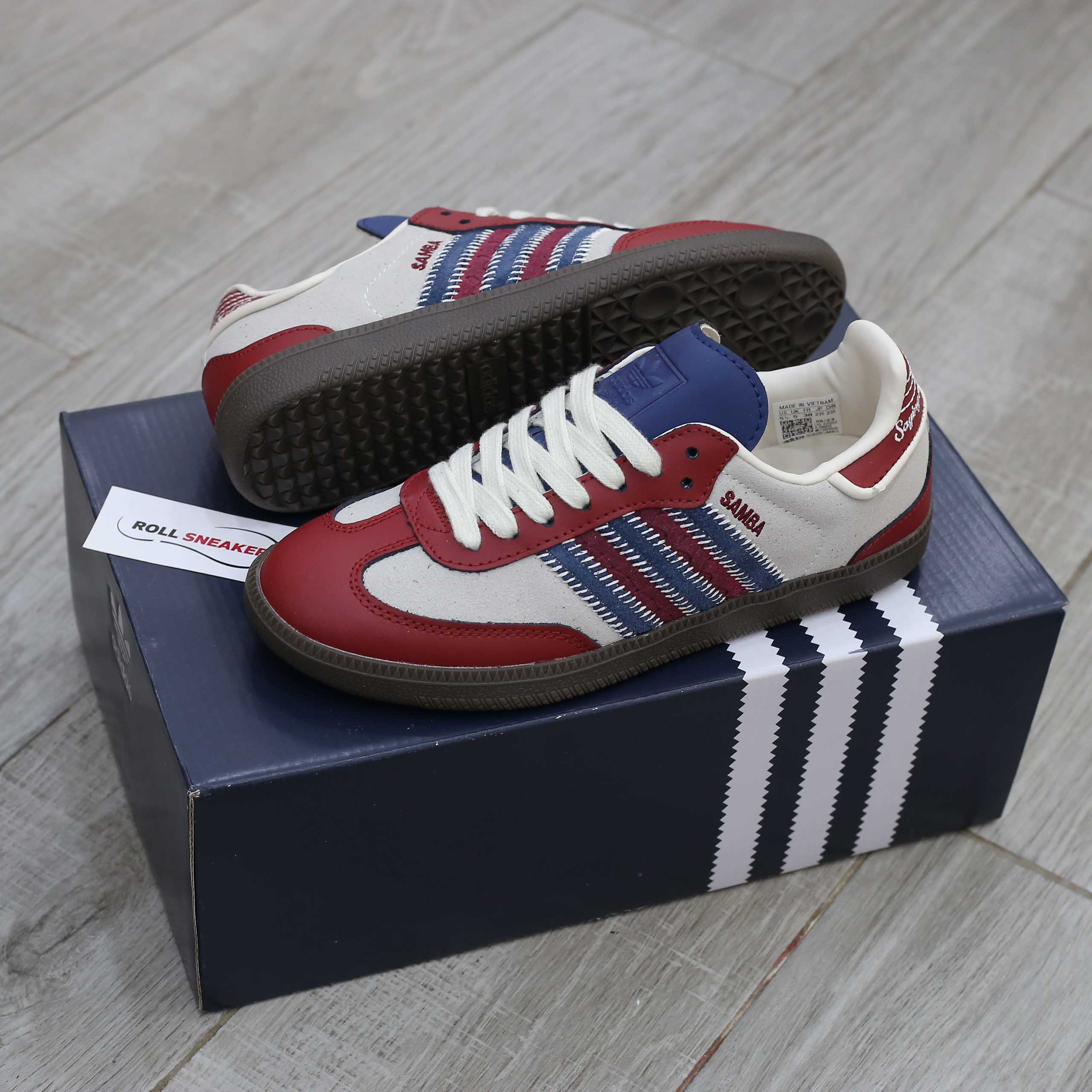 Giày Adidas Samba OG Notitle Maroon Like Auth