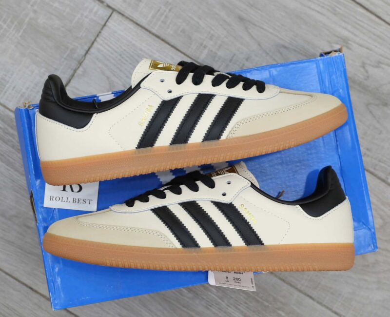Giày Adidas Samba OG White Black Sand Strata Best Quality