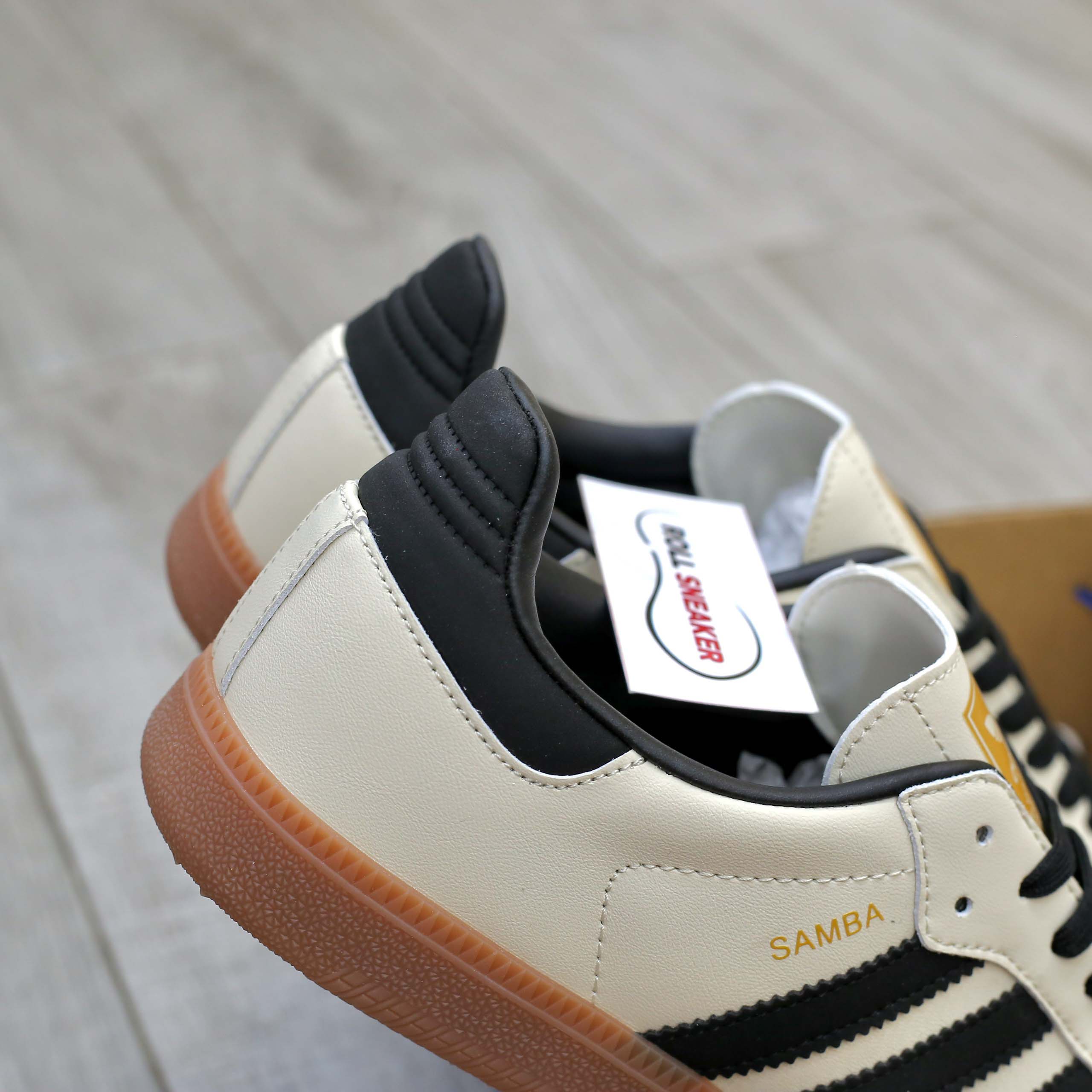 Giày Adidas Samba OG White Black Sand Strata Like Auth