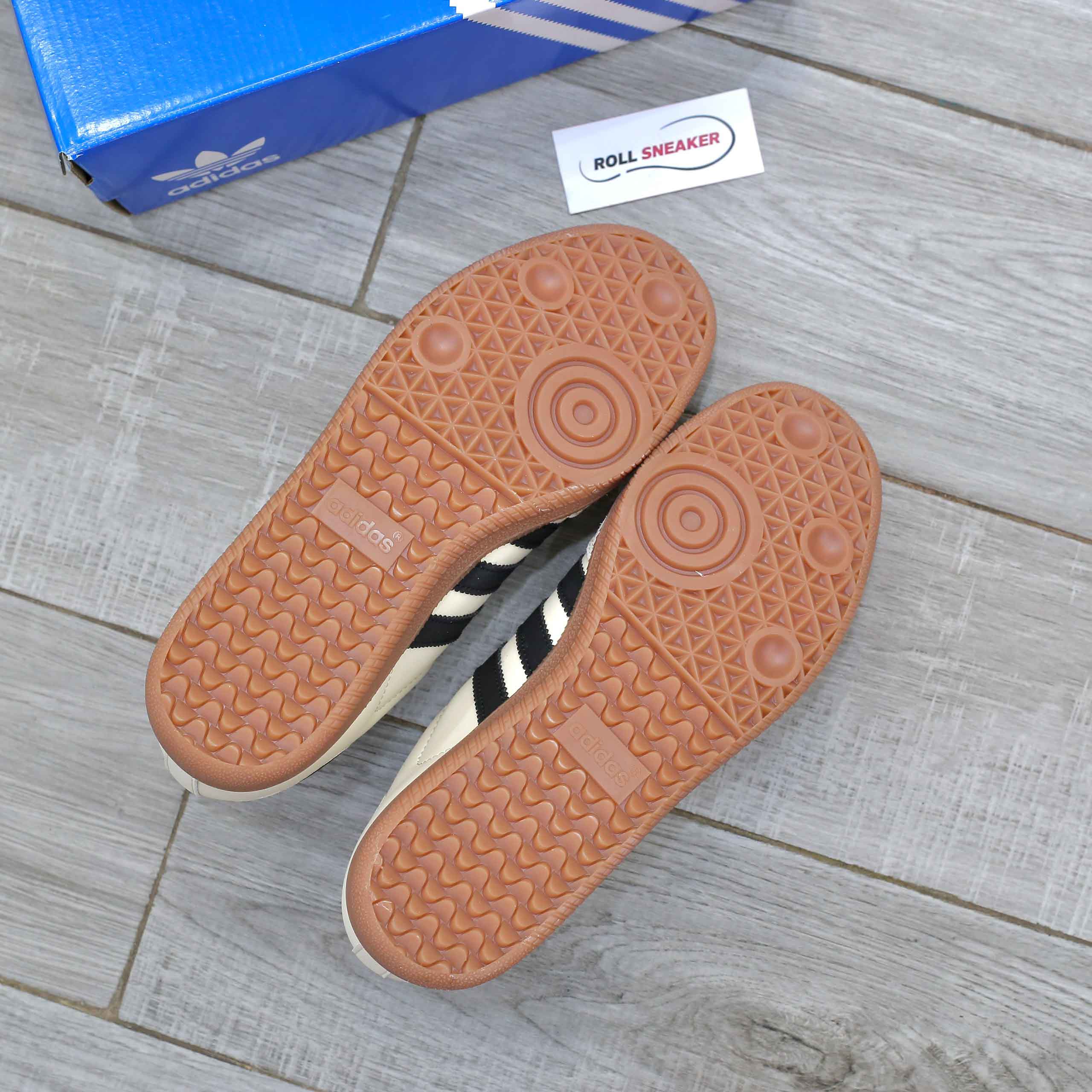 Giày Adidas Samba OG White Black Sand Strata Like Auth