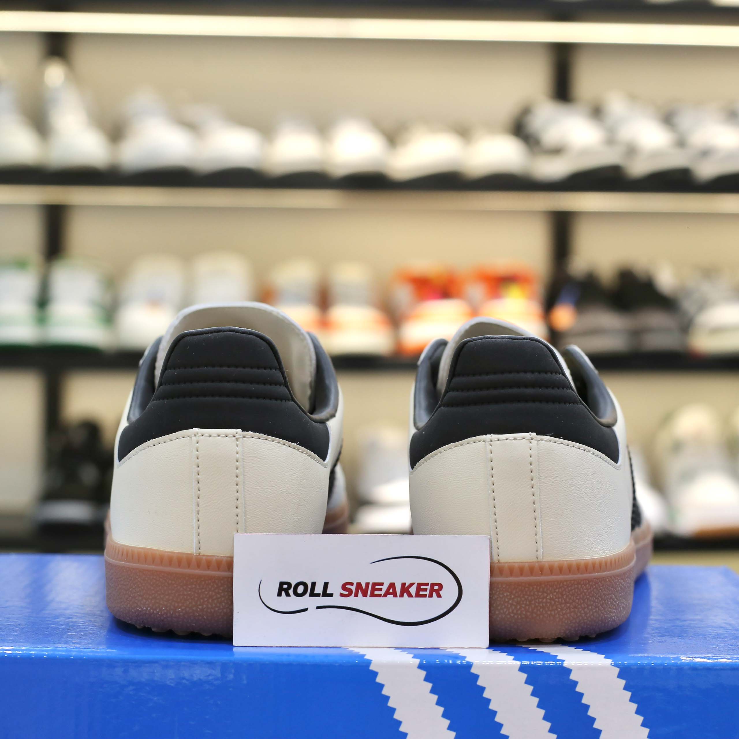 Giày Adidas Samba OG White Black Sand Strata Like Auth