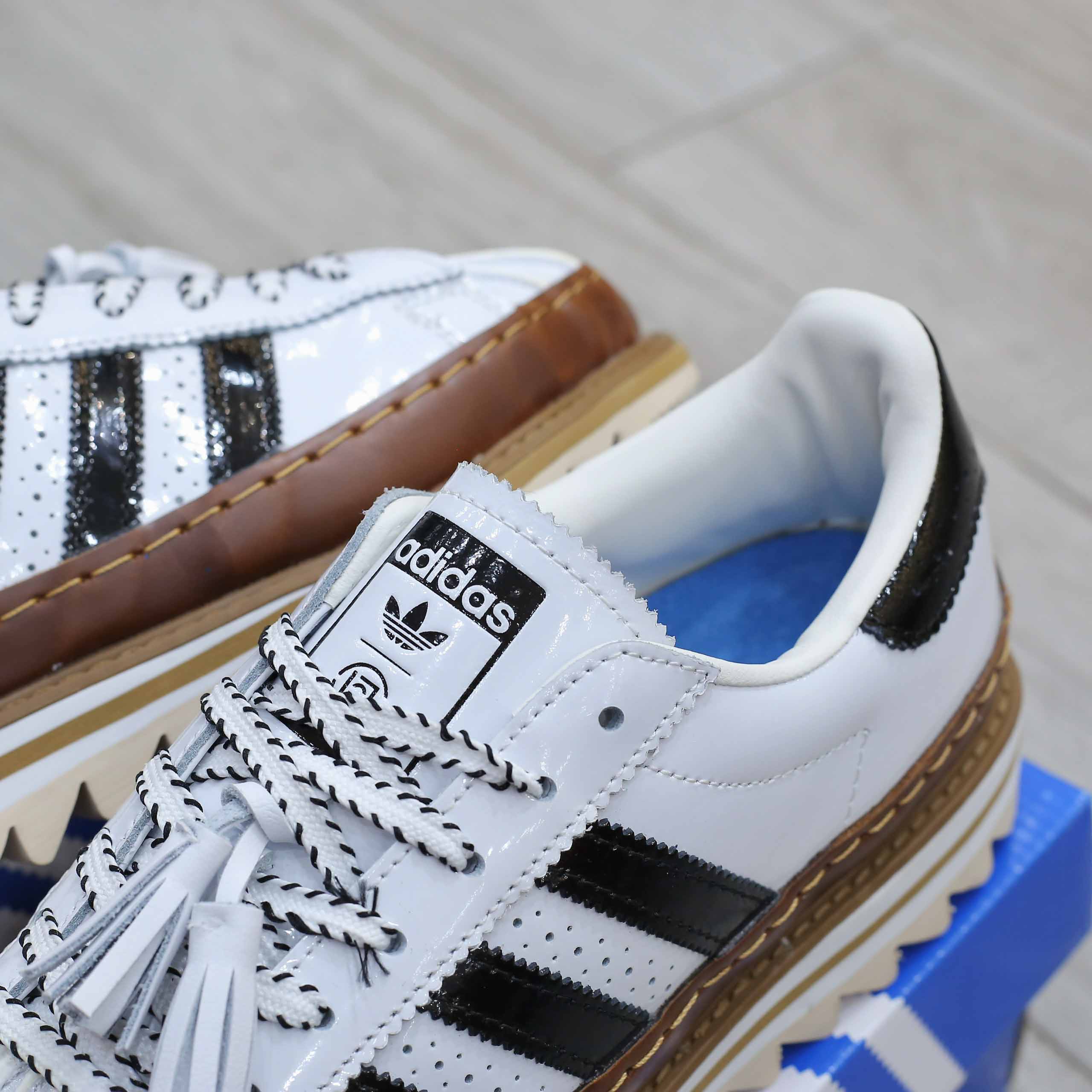 Giày Adidas Superstar CLOT By Edison Chen White Crystal Sand Like Auth