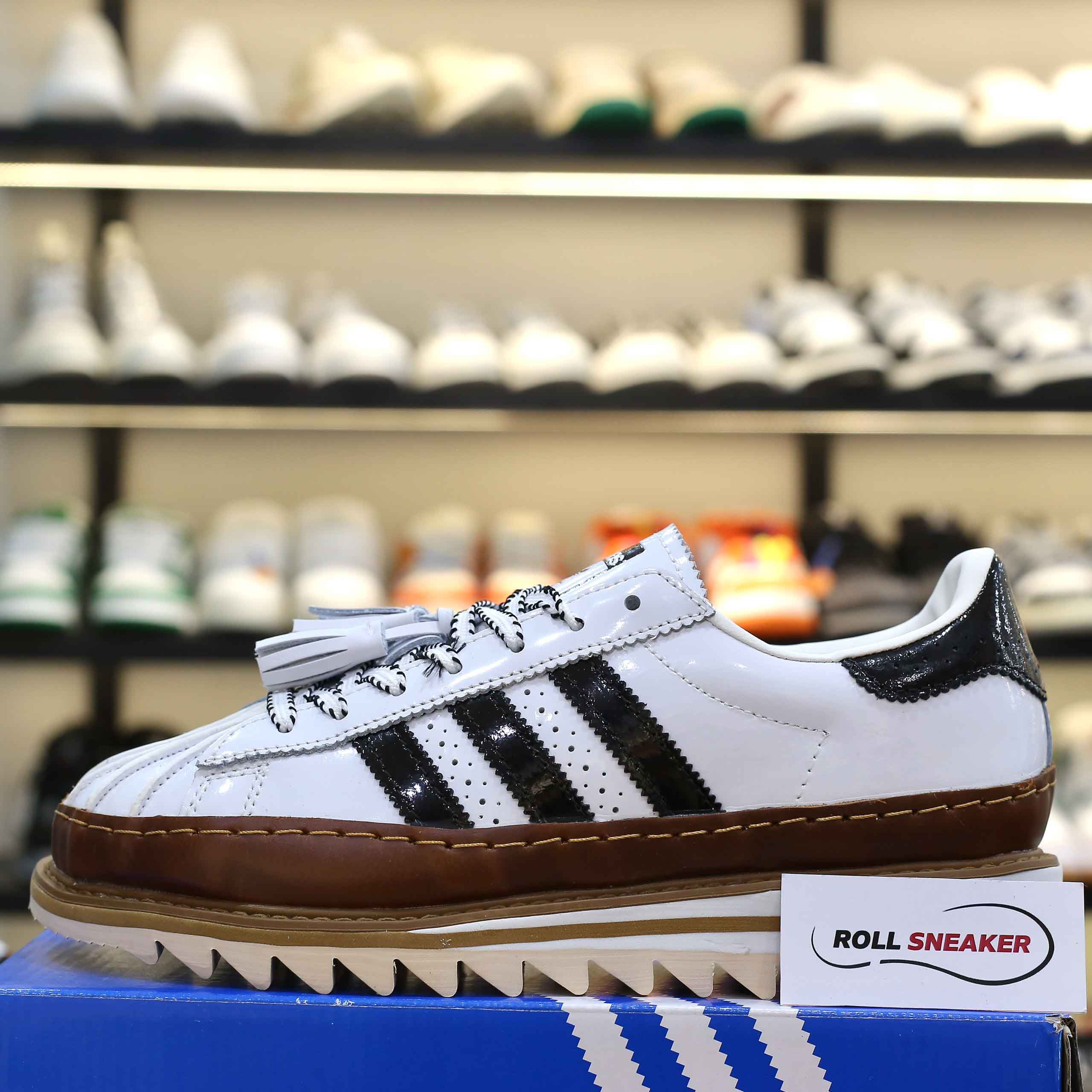 Giày Adidas Superstar CLOT By Edison Chen White Crystal Sand Like Auth