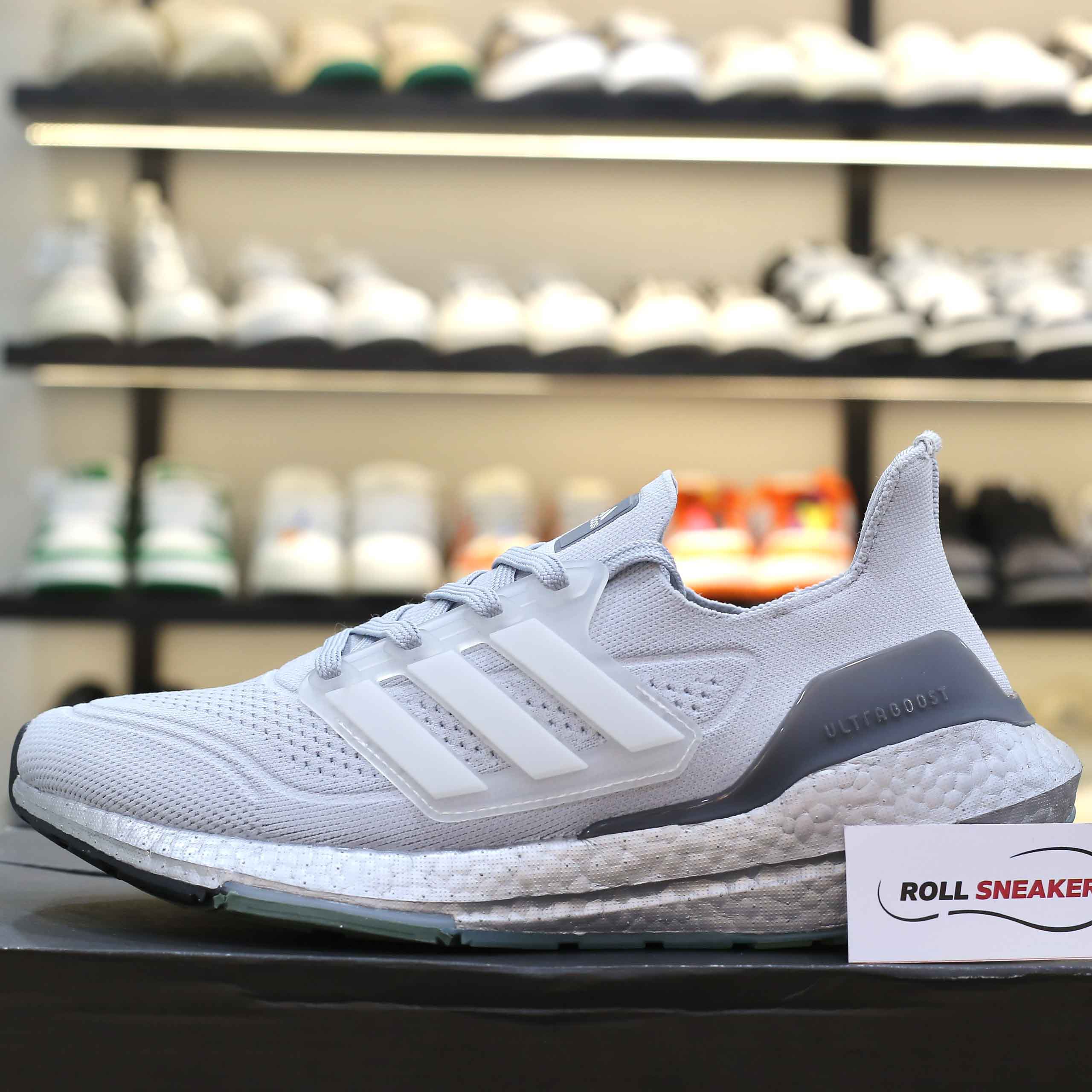 Giày Adidas Ultraboost 21 J 'Crystal White Silver' Like Auth
