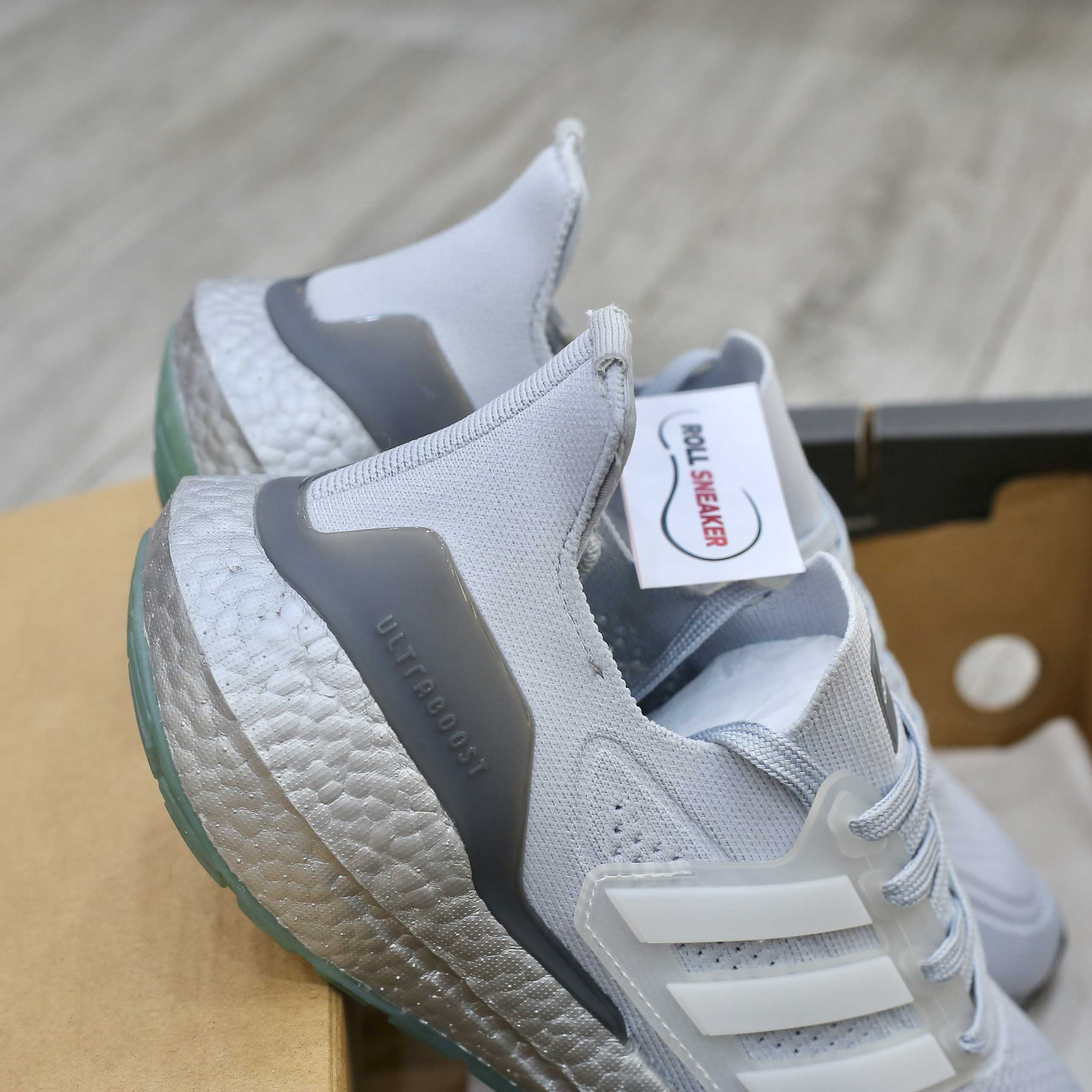 Giày Adidas Ultraboost 21 J 'Crystal White Silver' Like Auth