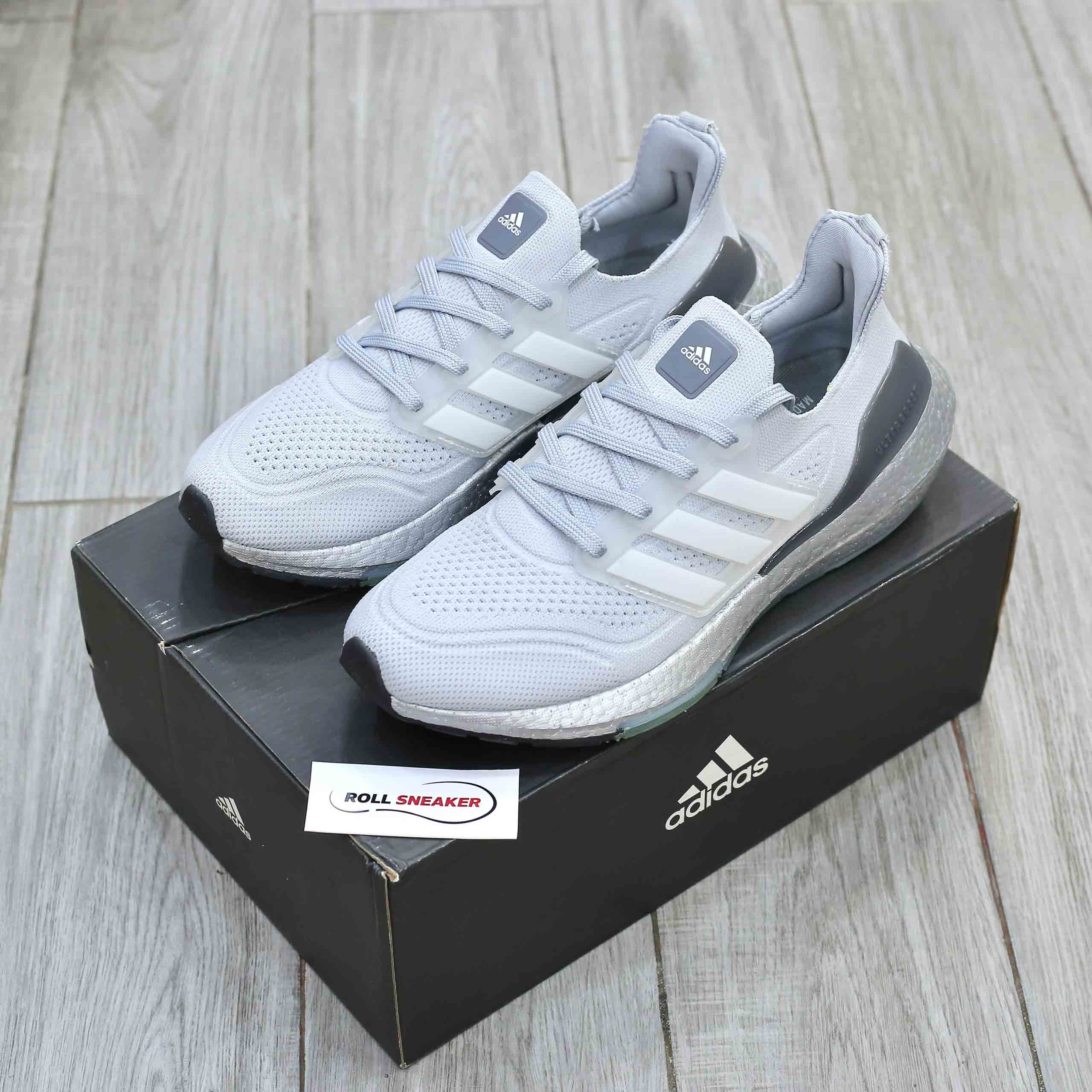 Giày Adidas Ultraboost 21 J 'Crystal White Silver' Like Auth