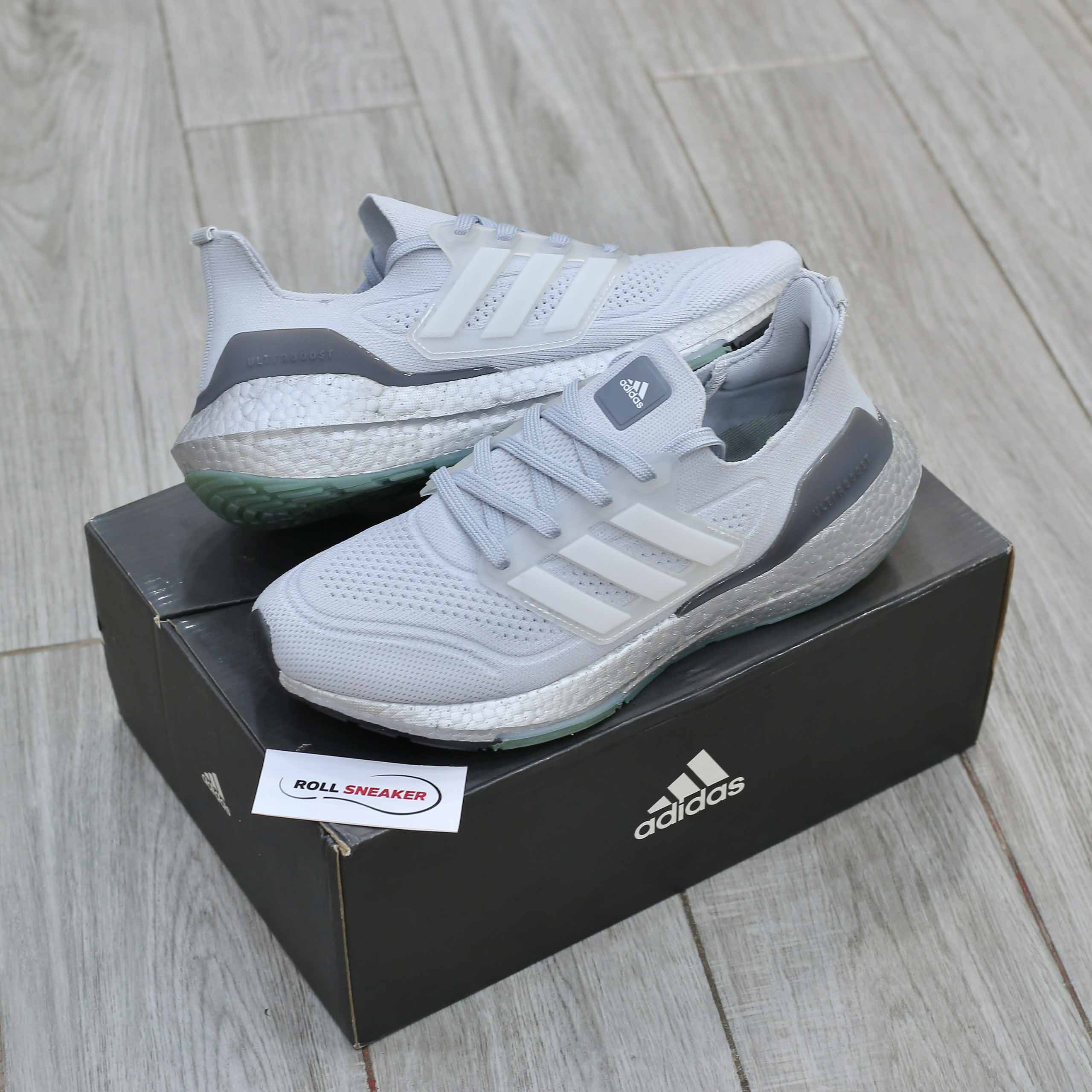 Giày Adidas Ultraboost 21 J 'Crystal White Silver' Like Auth