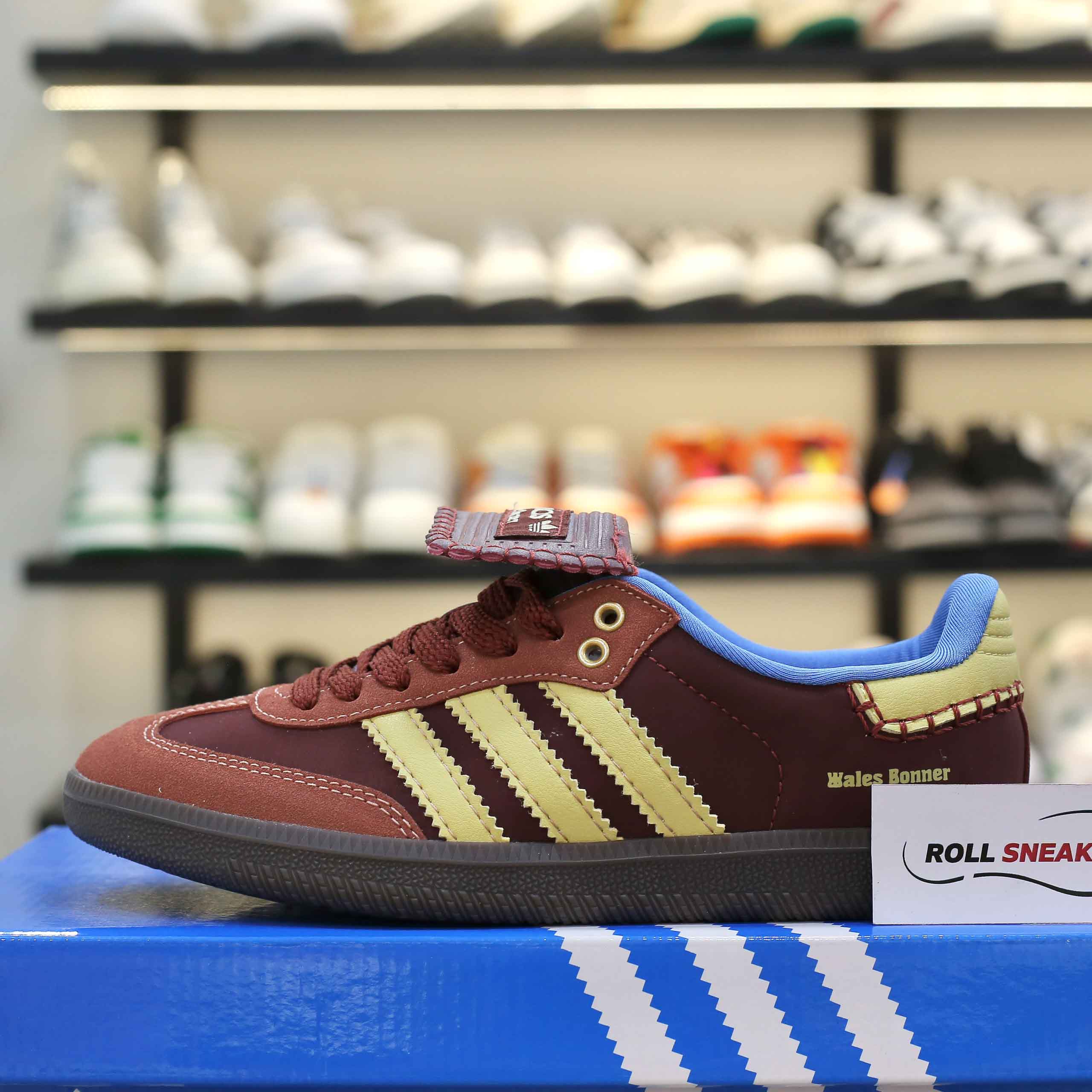Giày Adidas x Wales Bonner Nylon Samba Fox Brown Like Auth