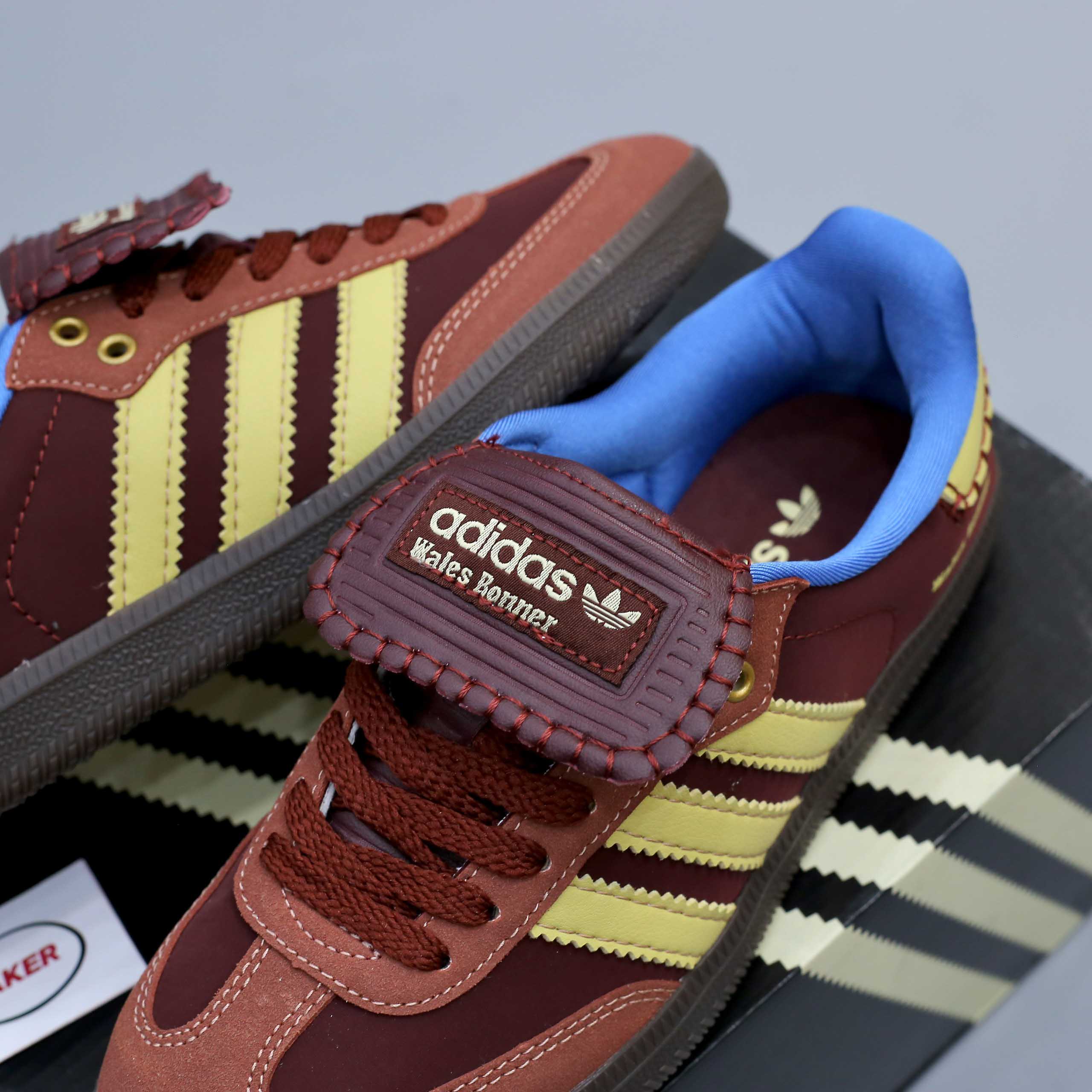 Giày Adidas x Wales Bonner Nylon Samba Fox Brown Like Auth