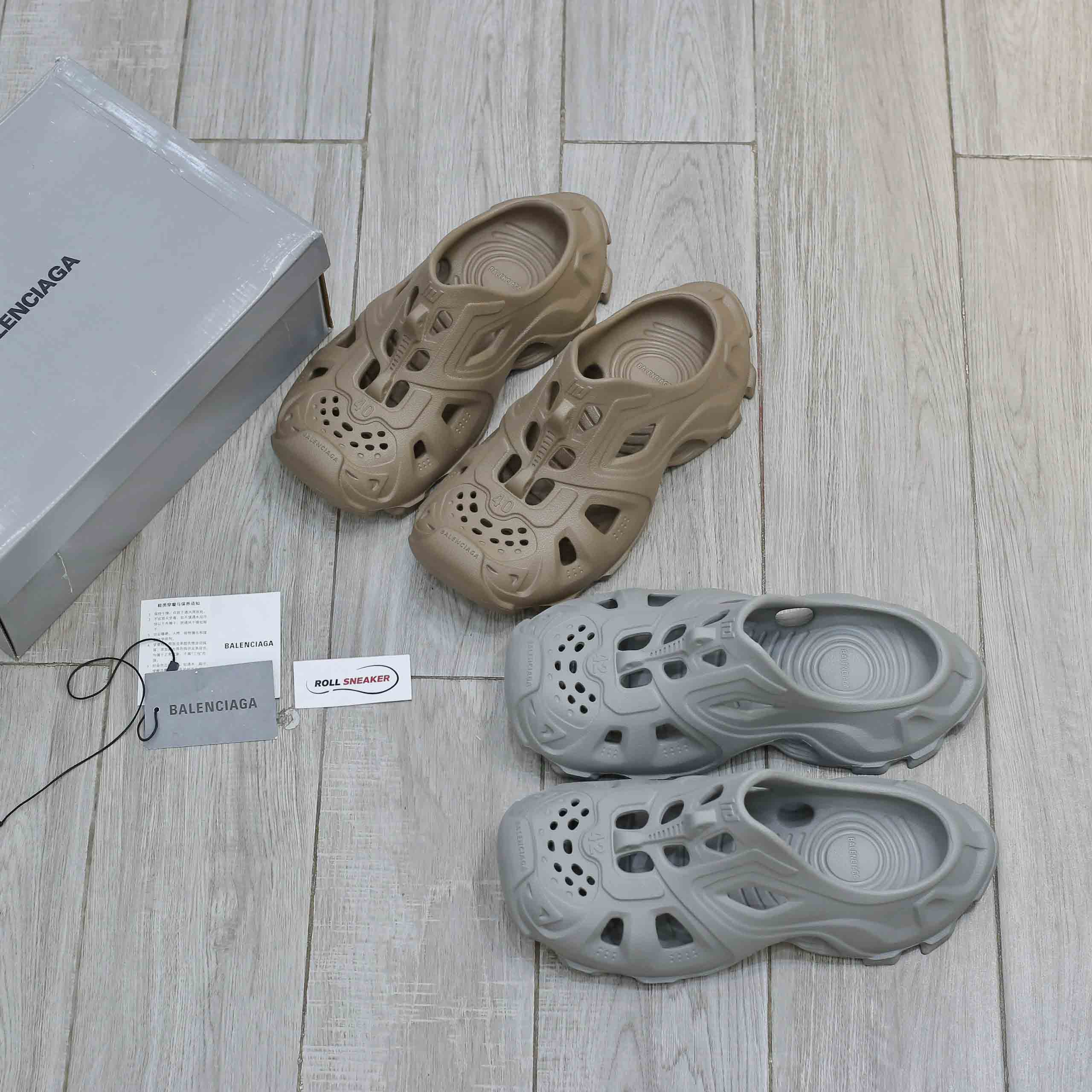 Giày Balenciaga HD Grey Rubber Like Auth