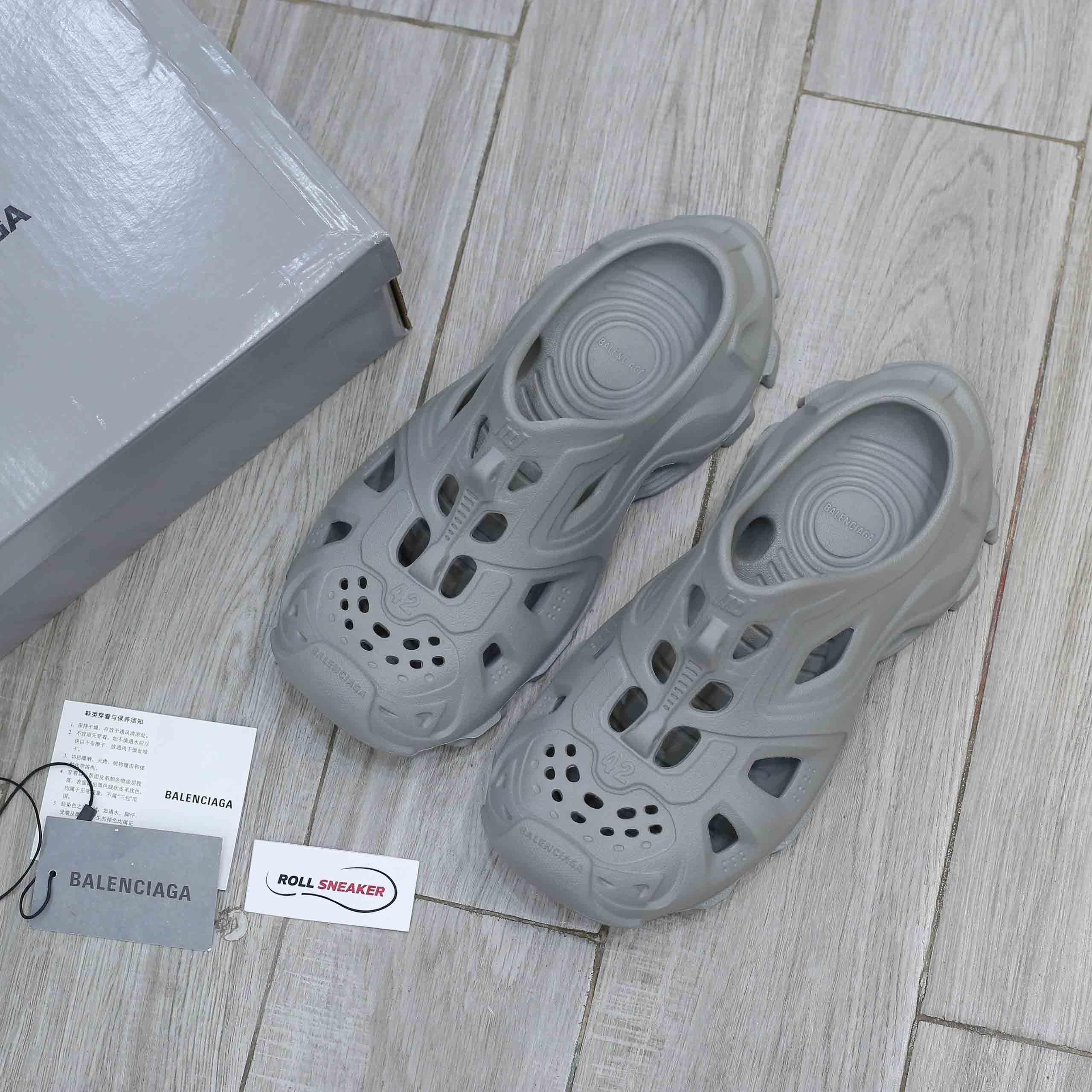 Giày Balenciaga HD Grey Rubber Like Auth