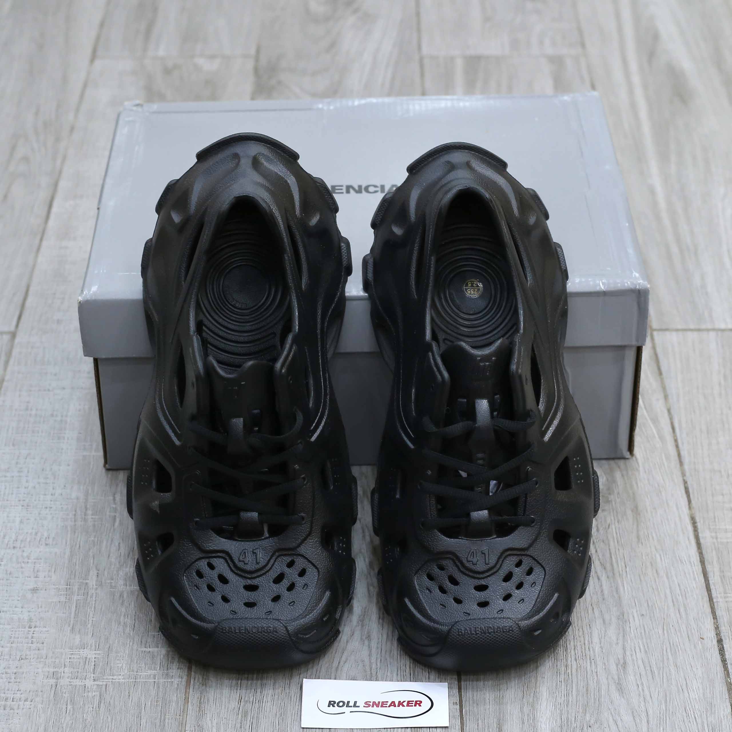 Giày Balenciaga HD Lace Up Black Like Auth