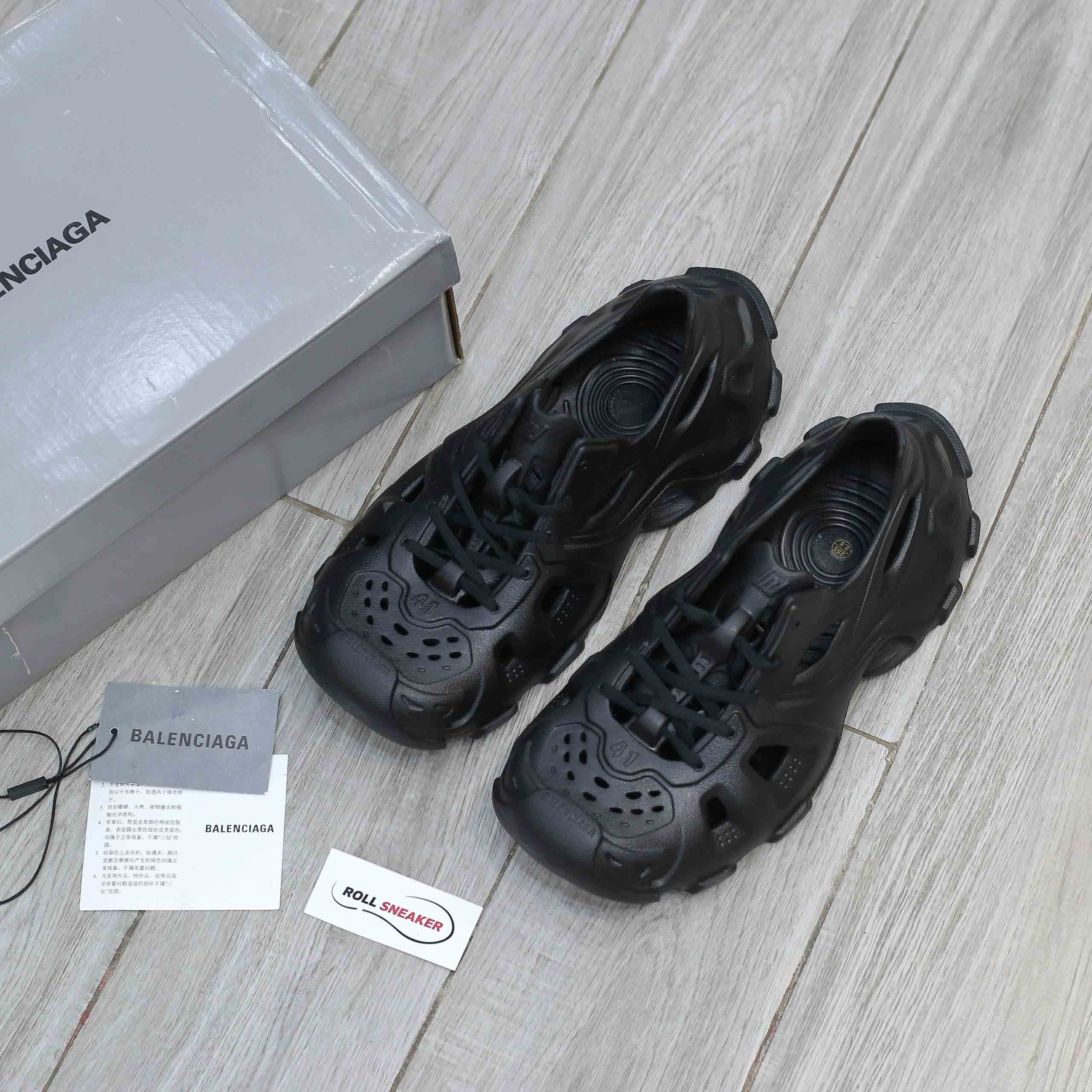 Giày Balenciaga HD Lace Up Black Like Auth