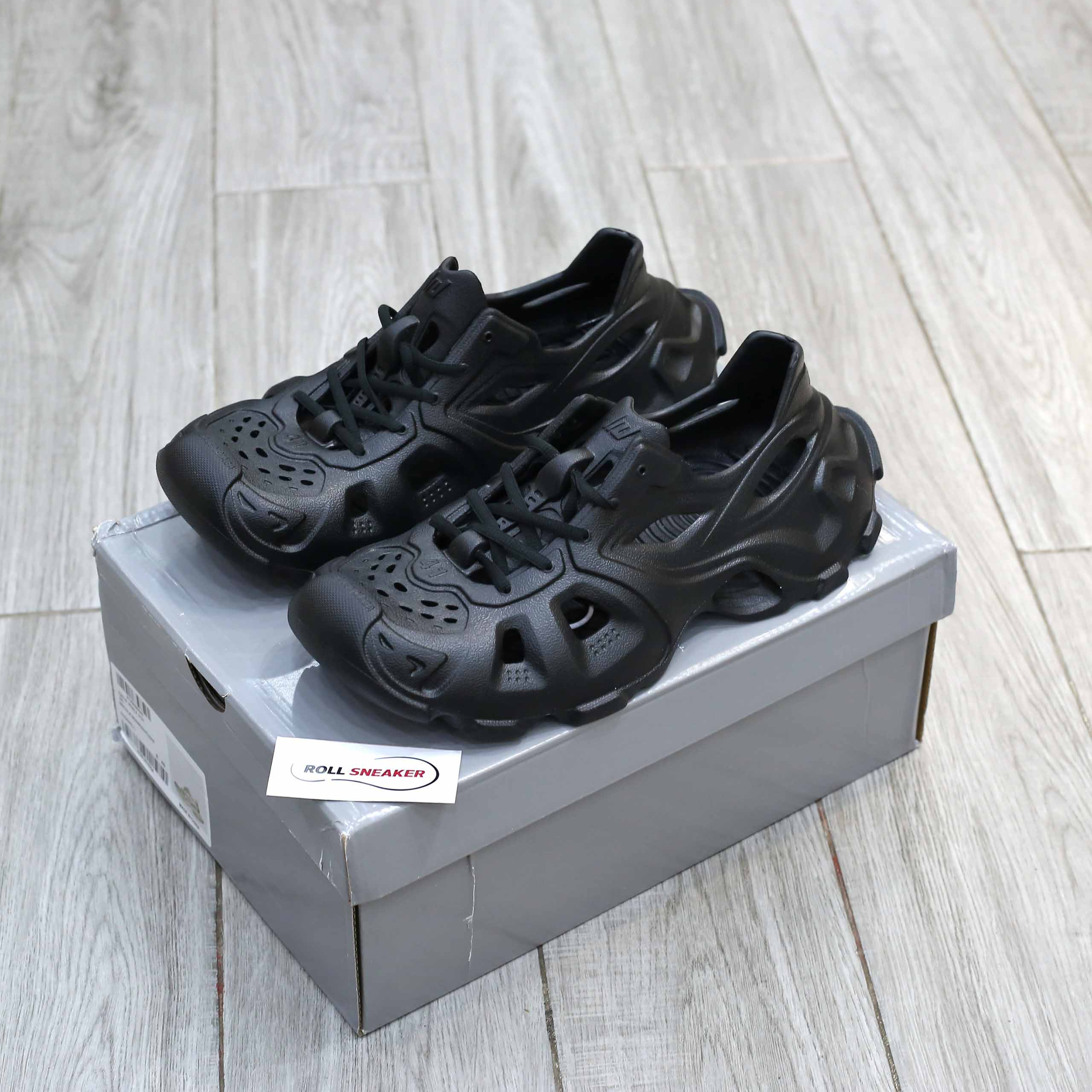 Giày Balenciaga HD Lace Up Black Like Auth